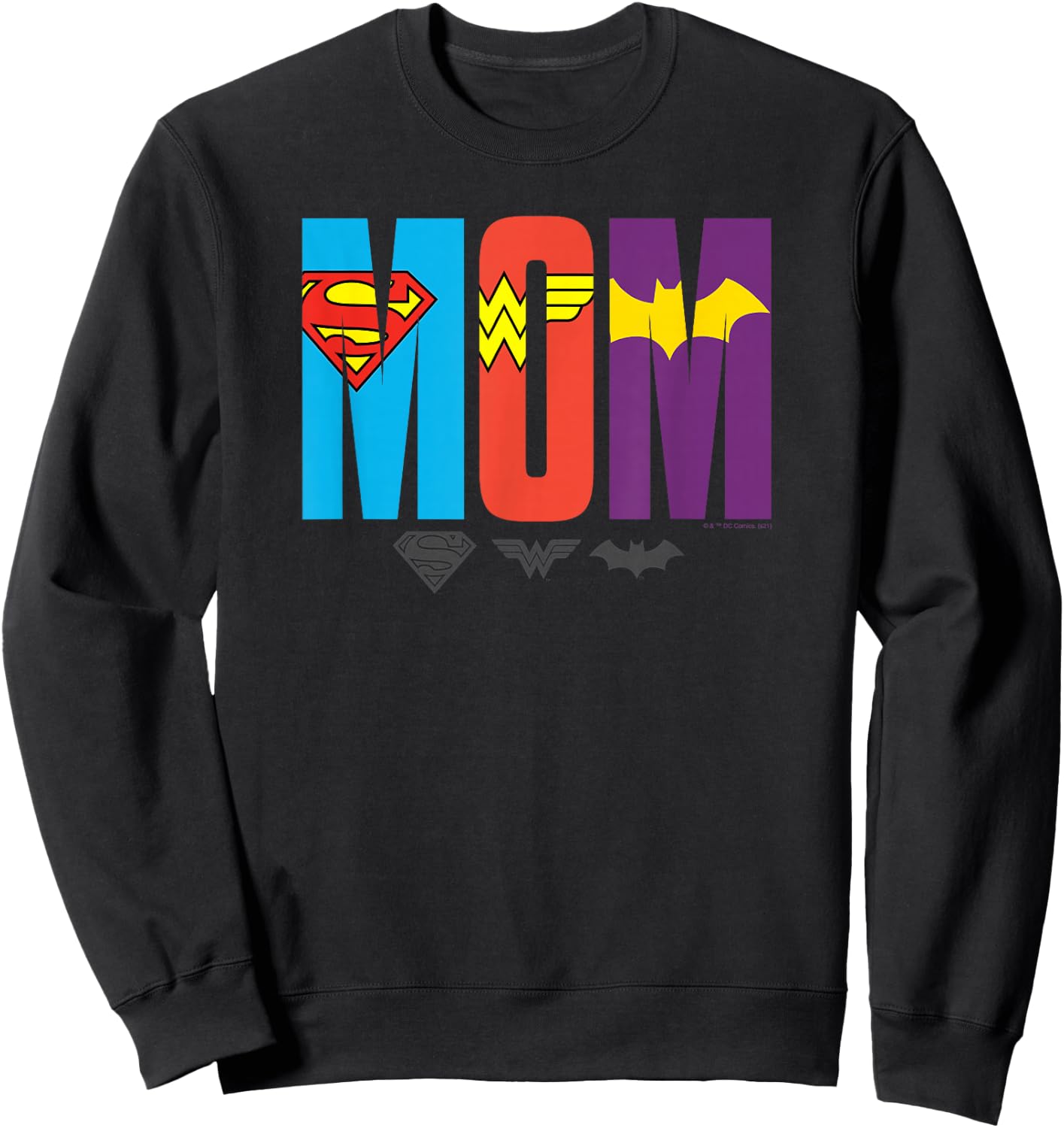 DC Comics Mother's Day Super Hero Girls Mom Logo Sweatshirt - Sweatshirt | Black