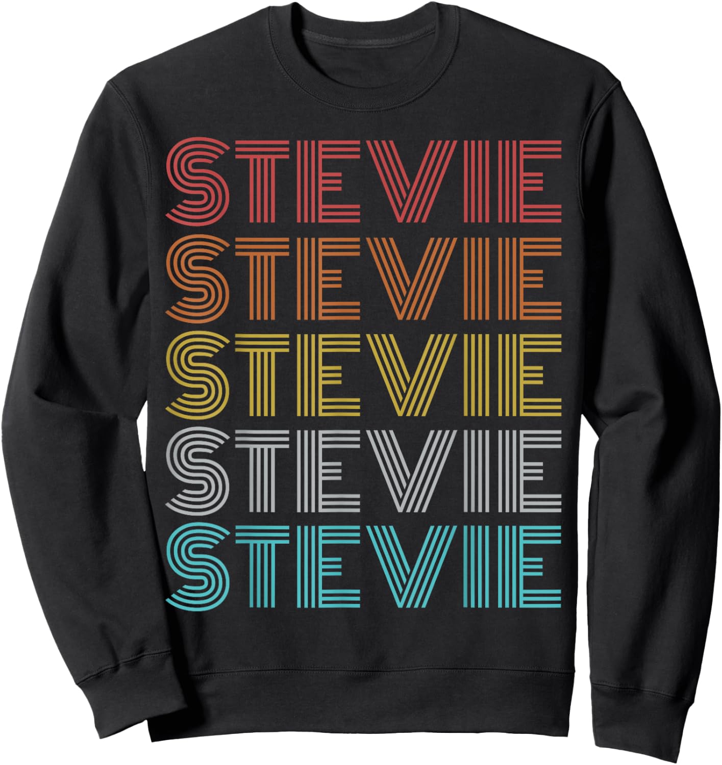 Retro Vintage Stevie Sweatshirt - Sweatshirt | Black