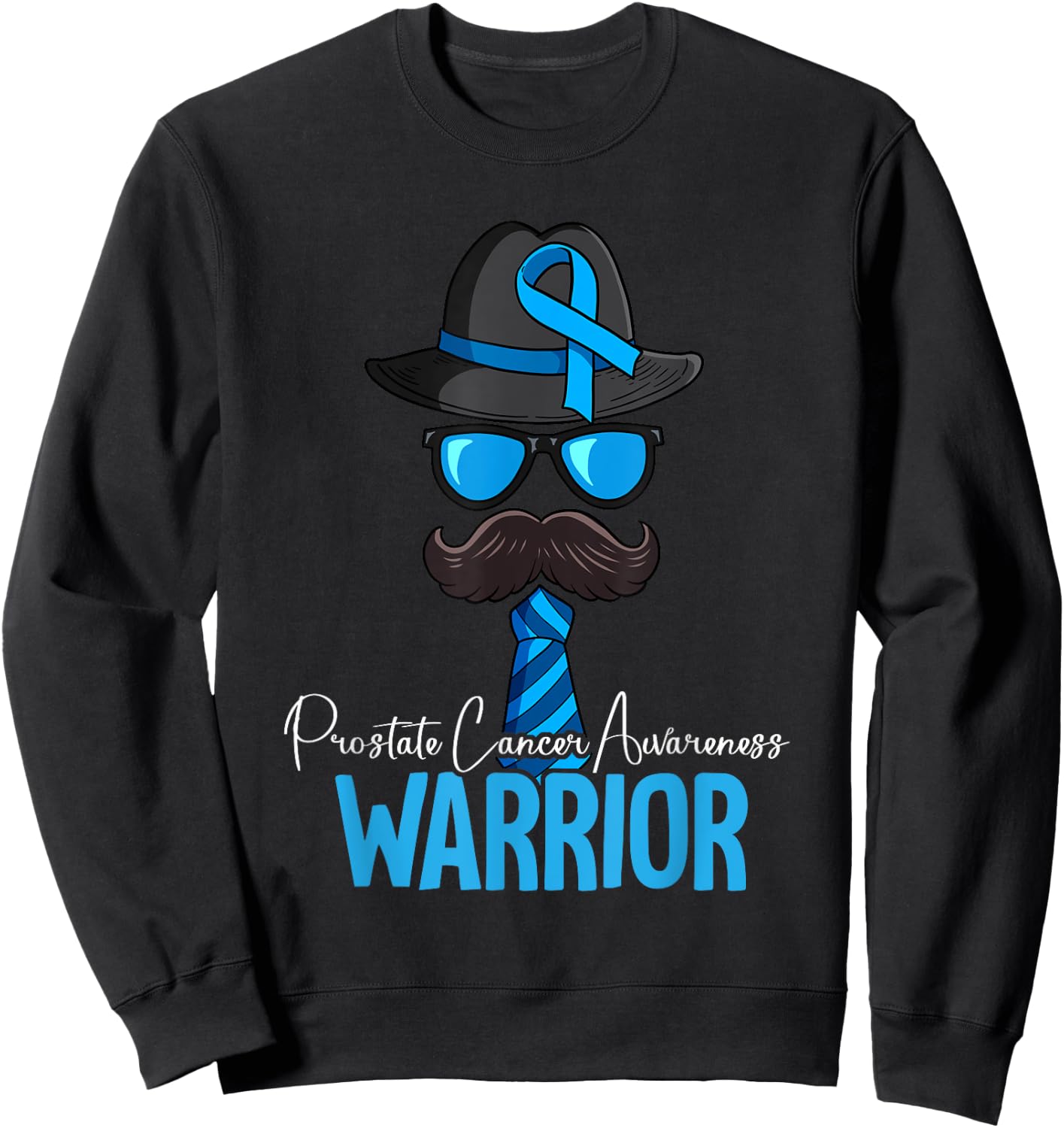Prostate Cancer Awareness by Prostate Cancer Awareness Gift - -Adults, Black, Short Sleeve, Small, Classic Fit, Polyester 100% Sweatshirt - Sweatshirt | Black
