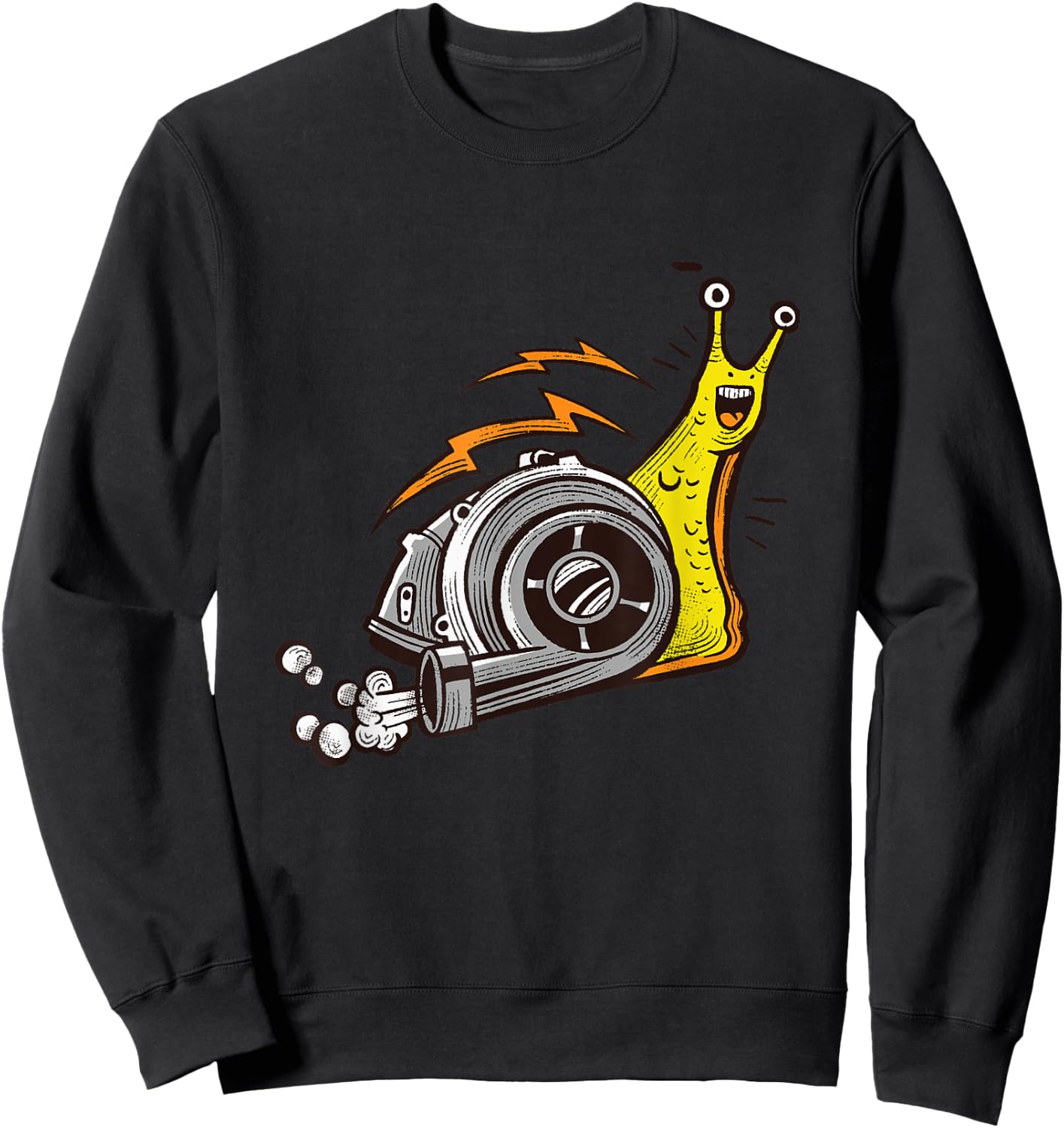 Snail Turbo Mollusk Snails Lover Gastropods Snail Shell Sweatshirt - Sweatshirt | Black