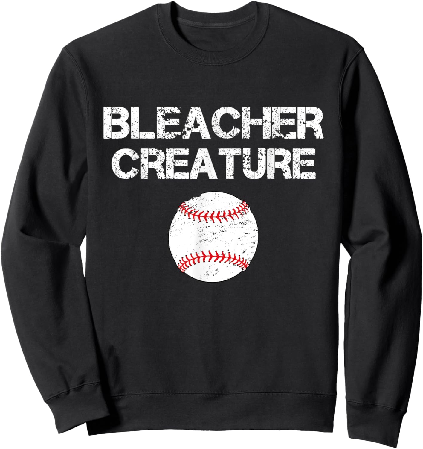 Bleacher Creature Meme Vintage New York Baseball Sweatshirt - Sweatshirt | Black
