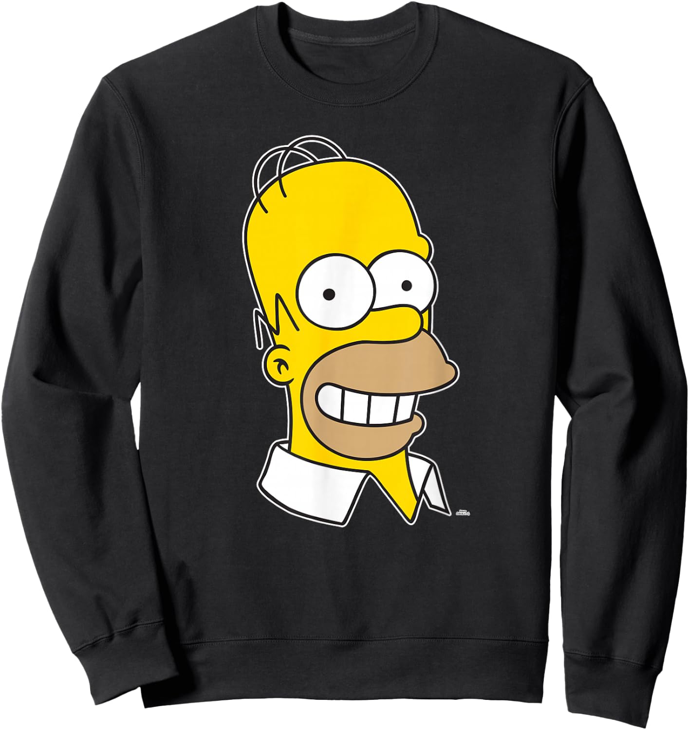The Simpsons Homer Simpson Face Sweatshirt - Sweatshirt | Black