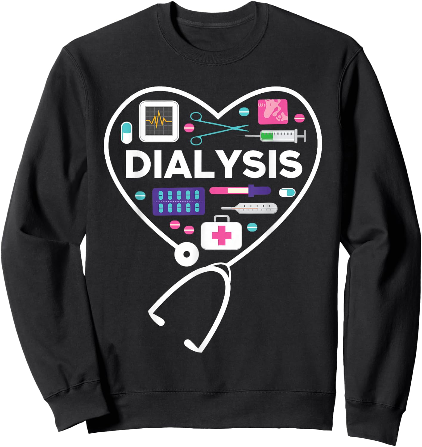 Dialysis Technician Sweatshirt - Sweatshirt | Black