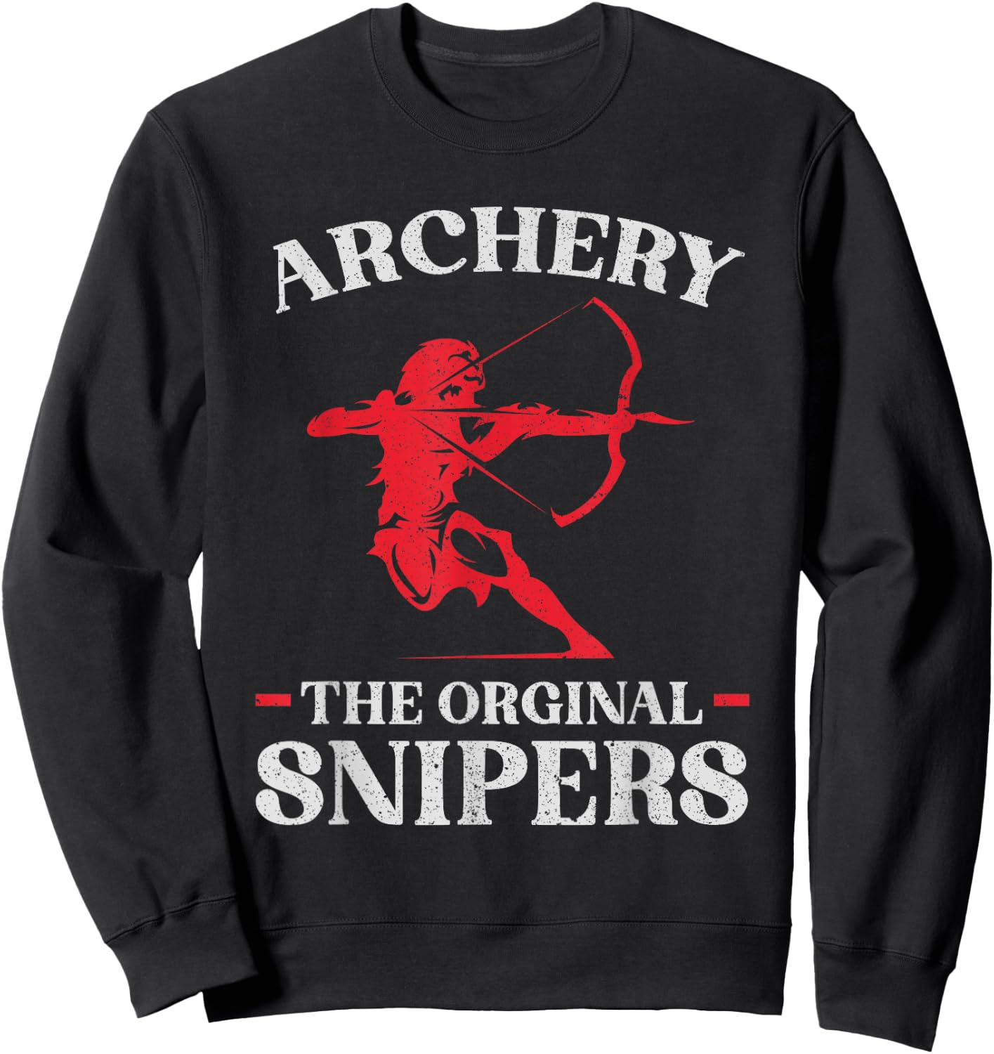 Archery The original Snipers - Bowman Bow Hunting Archer Sweatshirt - Sweatshirt | Black