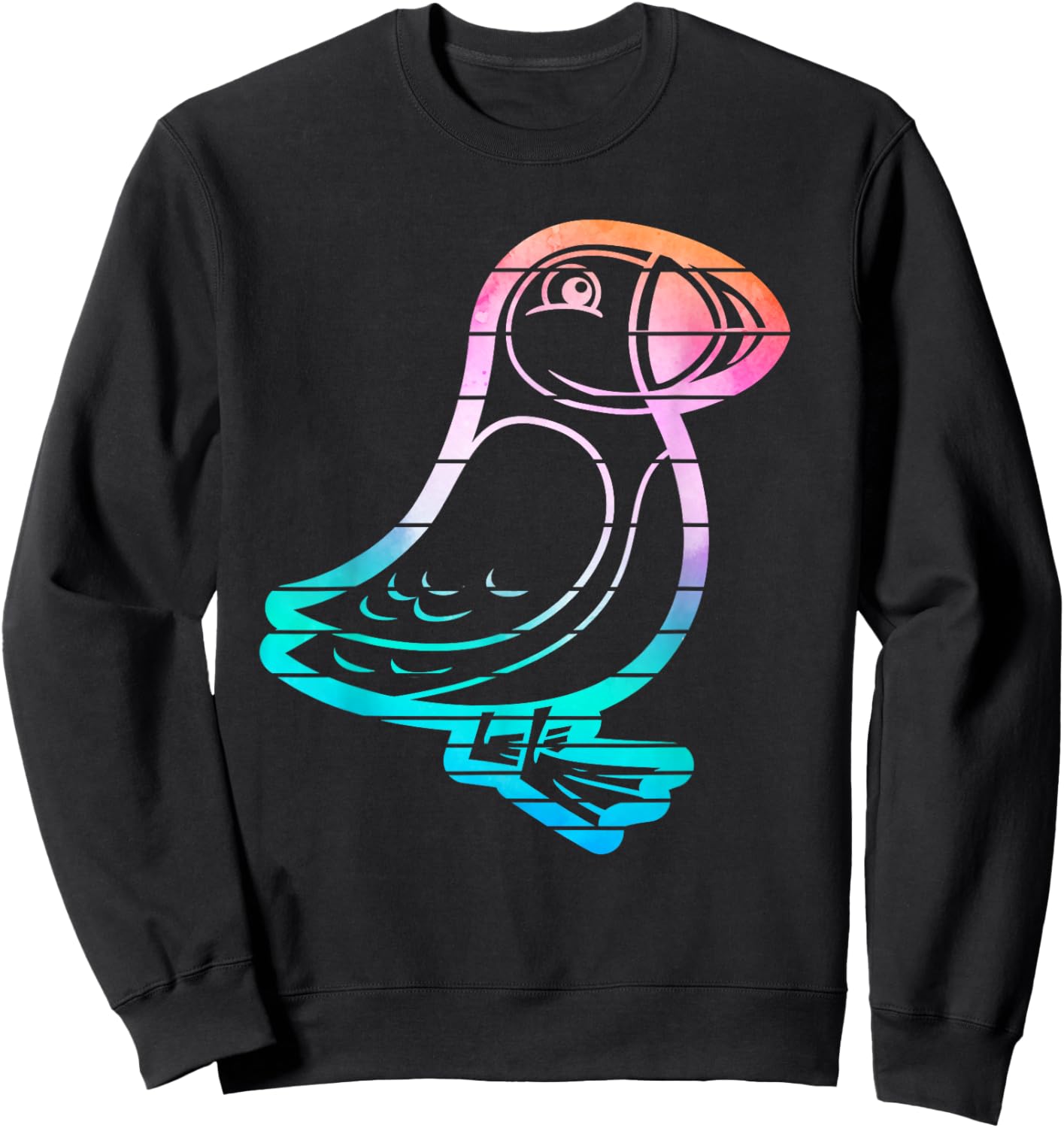 Puffin Seabird Iceland Bird Puffin Sweatshirt - Sweatshirt | Black