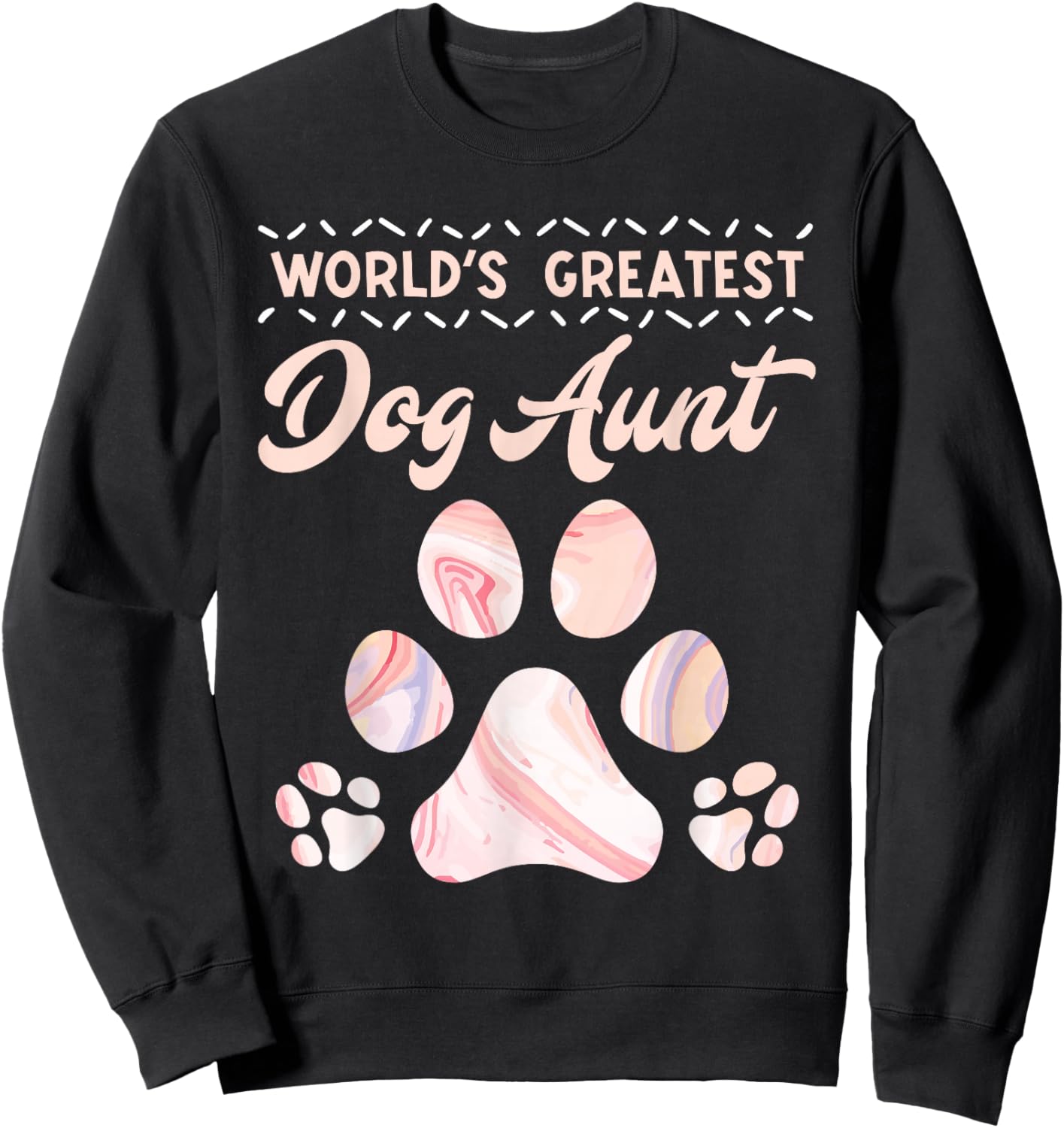 Dog lover Worlds Best Aunt Mother's Day Best aunts Sweatshirt - Sweatshirt | Black