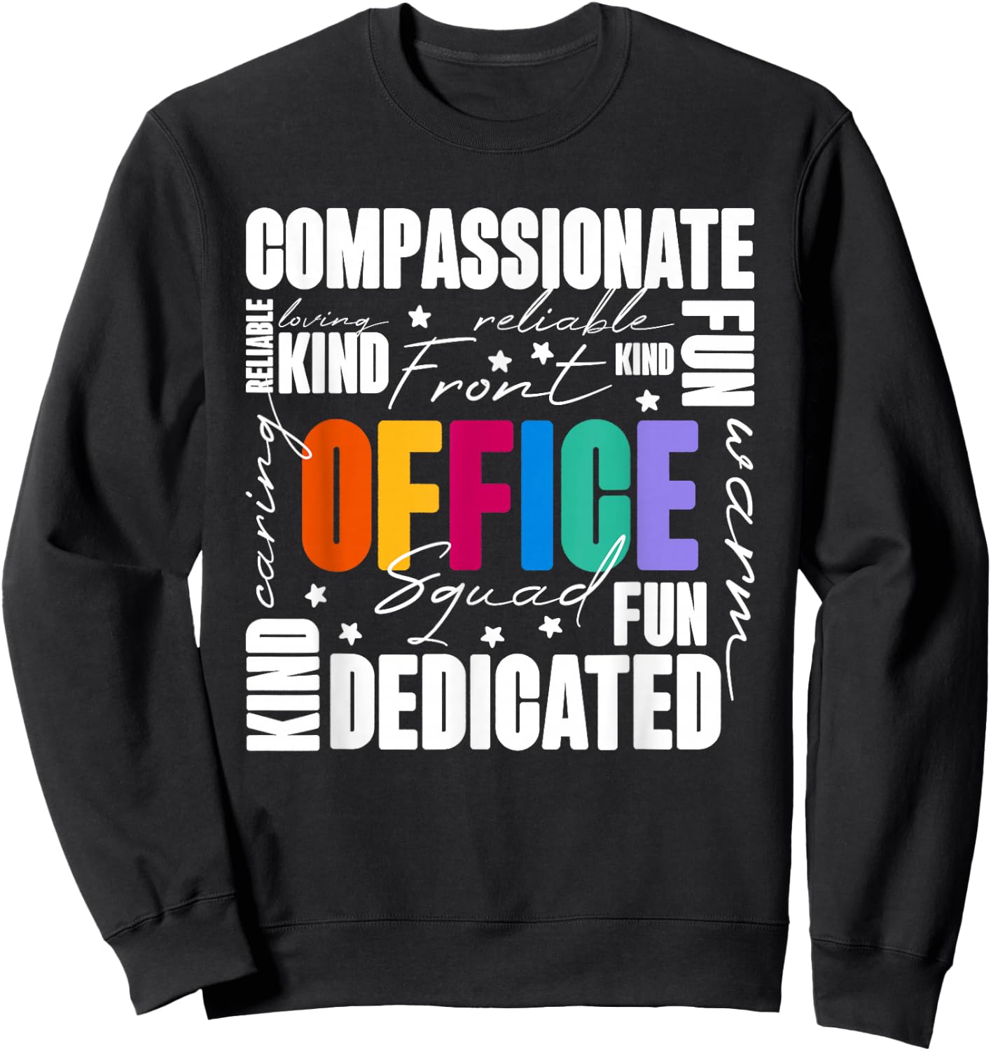 Office Squad, Office Staff Team Sweatshirt - Sweatshirt | Black