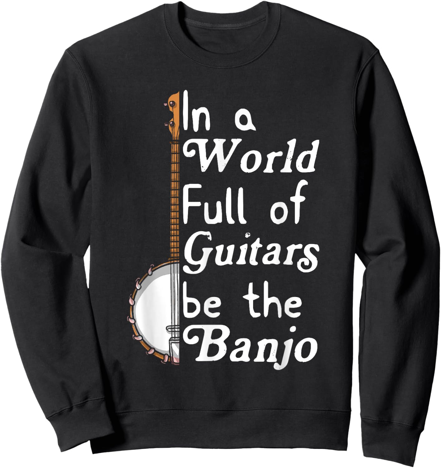 Banjo Bluebird Tennesse Mandolin Bluegrass Sweatshirt - Sweatshirt | Black