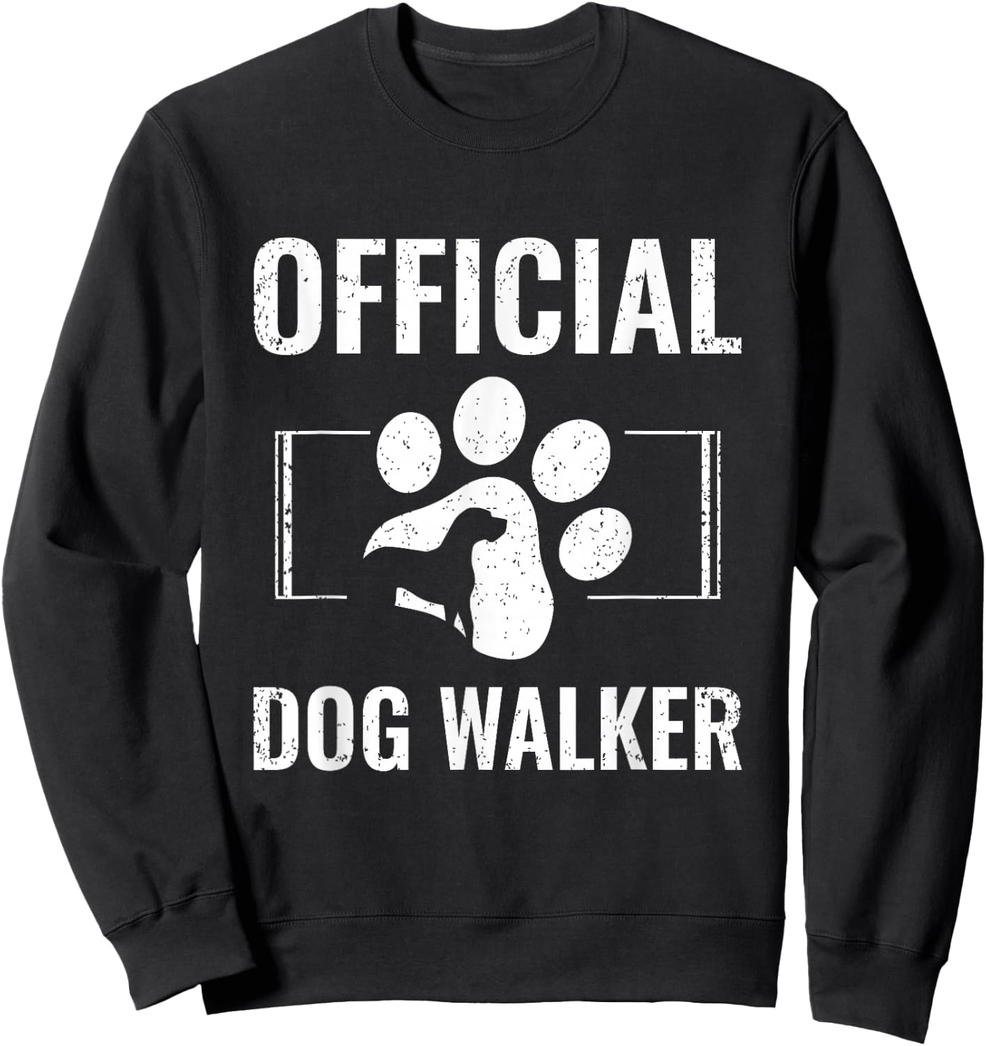 Official Dog Walker Sweatshirt - Sweatshirt | Black