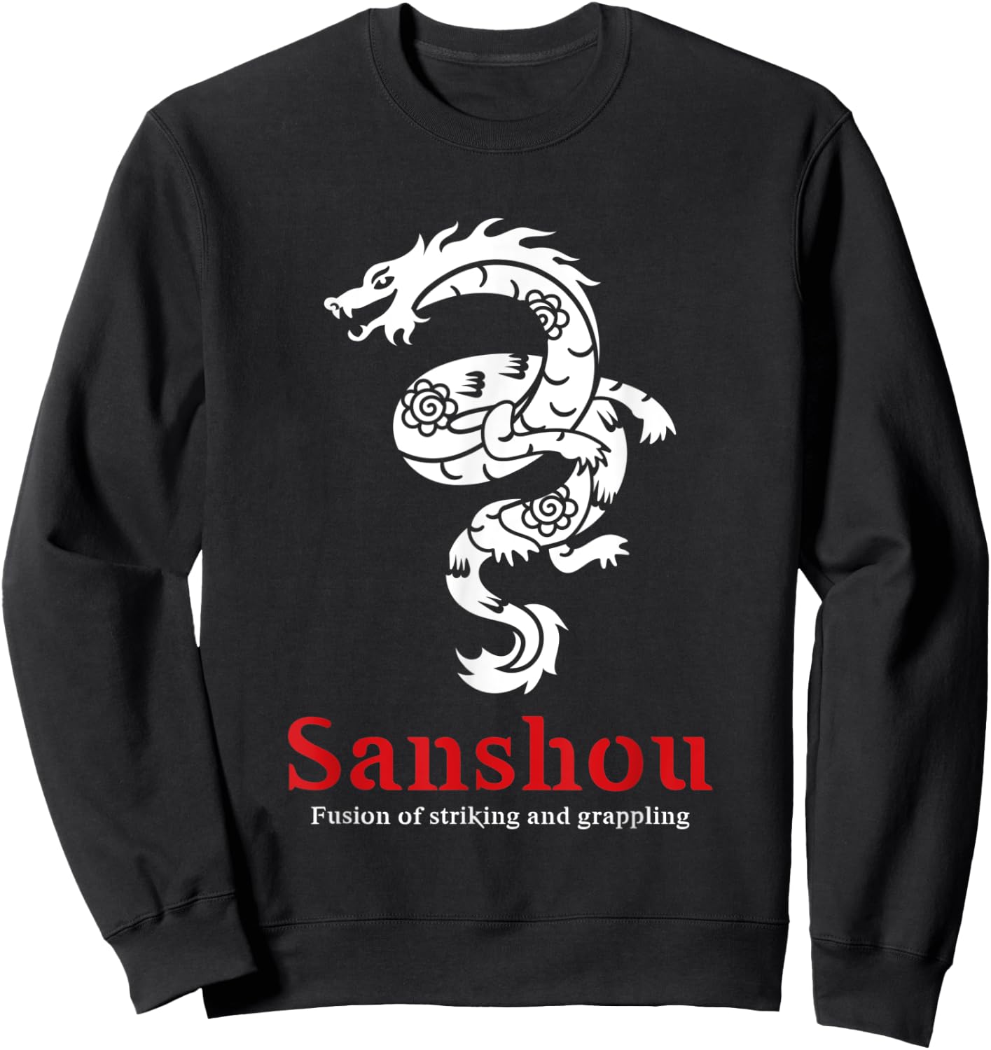 Sanshou Dragon Sanda Chinese Boxing Martial Arts Sweatshirt - Sweatshirt | Black
