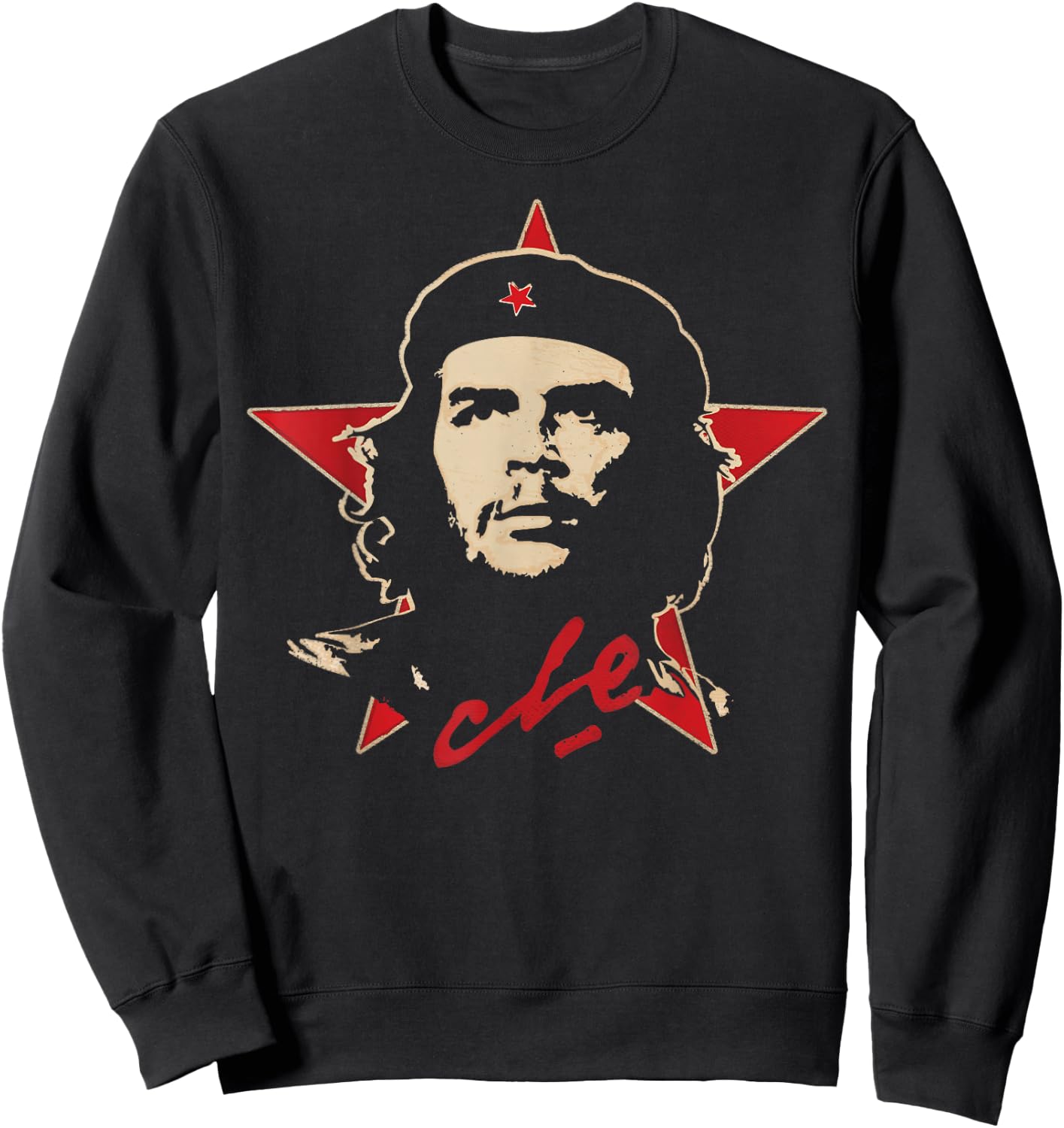 Che Guevara Shirt Revolution Rebel Cuban El Che Cuba Hero Sweatshirt - Sweatshirt | Black