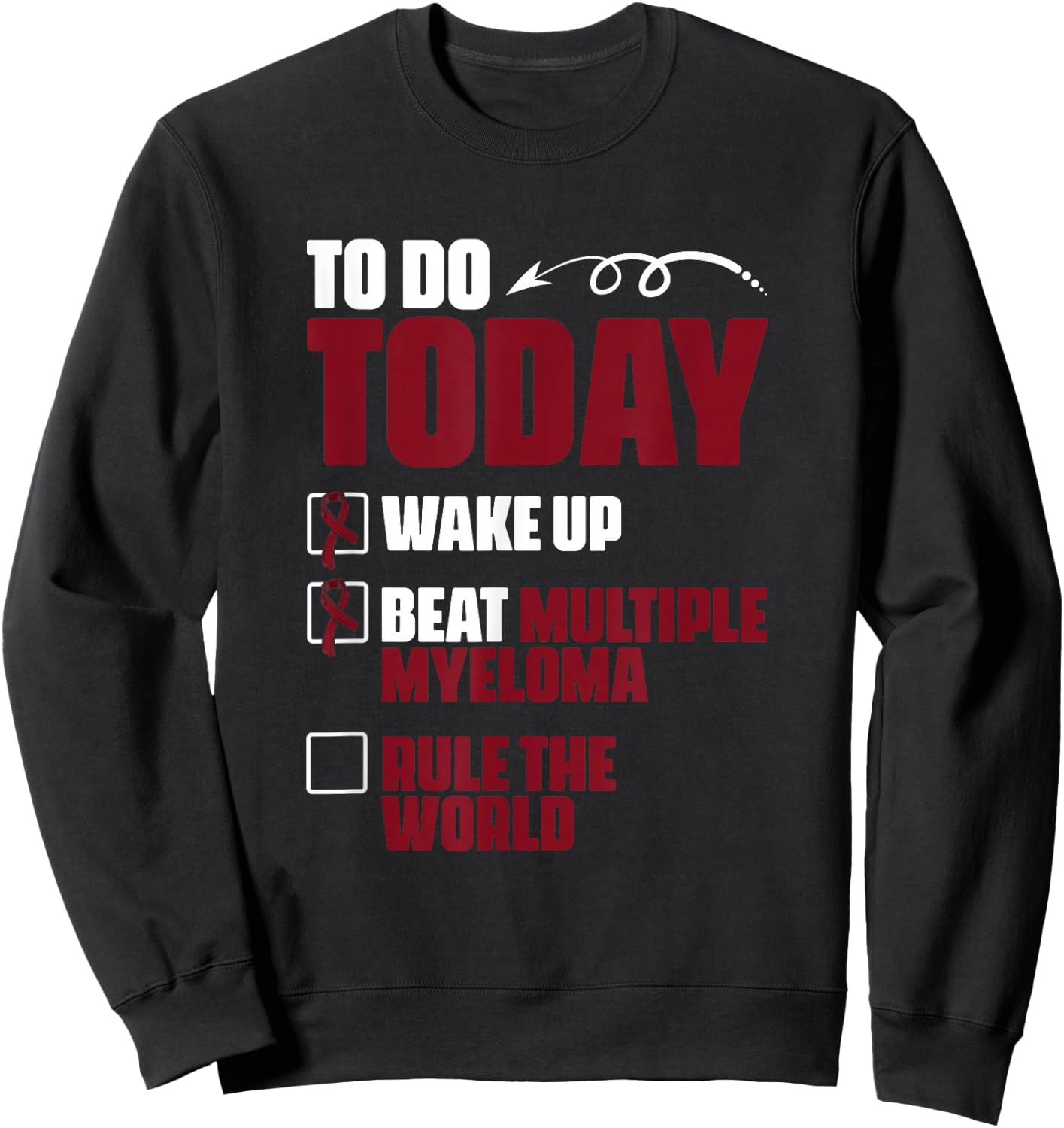 Beat Multiple Myeloma Support Multiple Myeloma Survivor Sweatshirt - Sweatshirt | Black