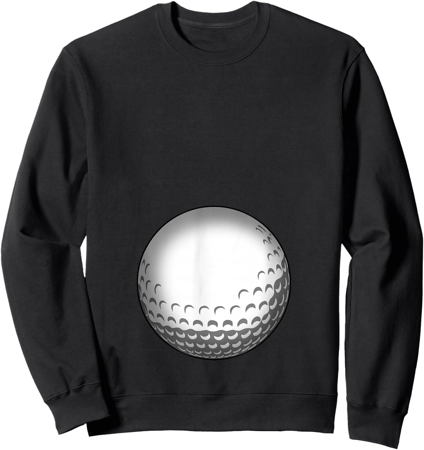 Funny Golf Player Baby Belly Mum Sweatshirt - Sweatshirt | Black