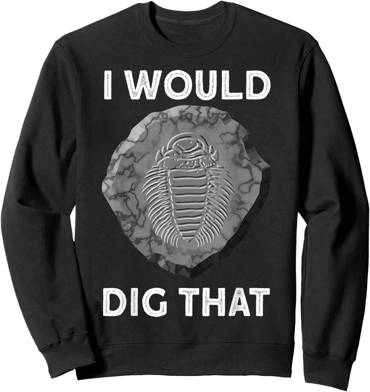 Trilobite Fossil fossil hunting Sweatshirt - Sweatshirt | Black