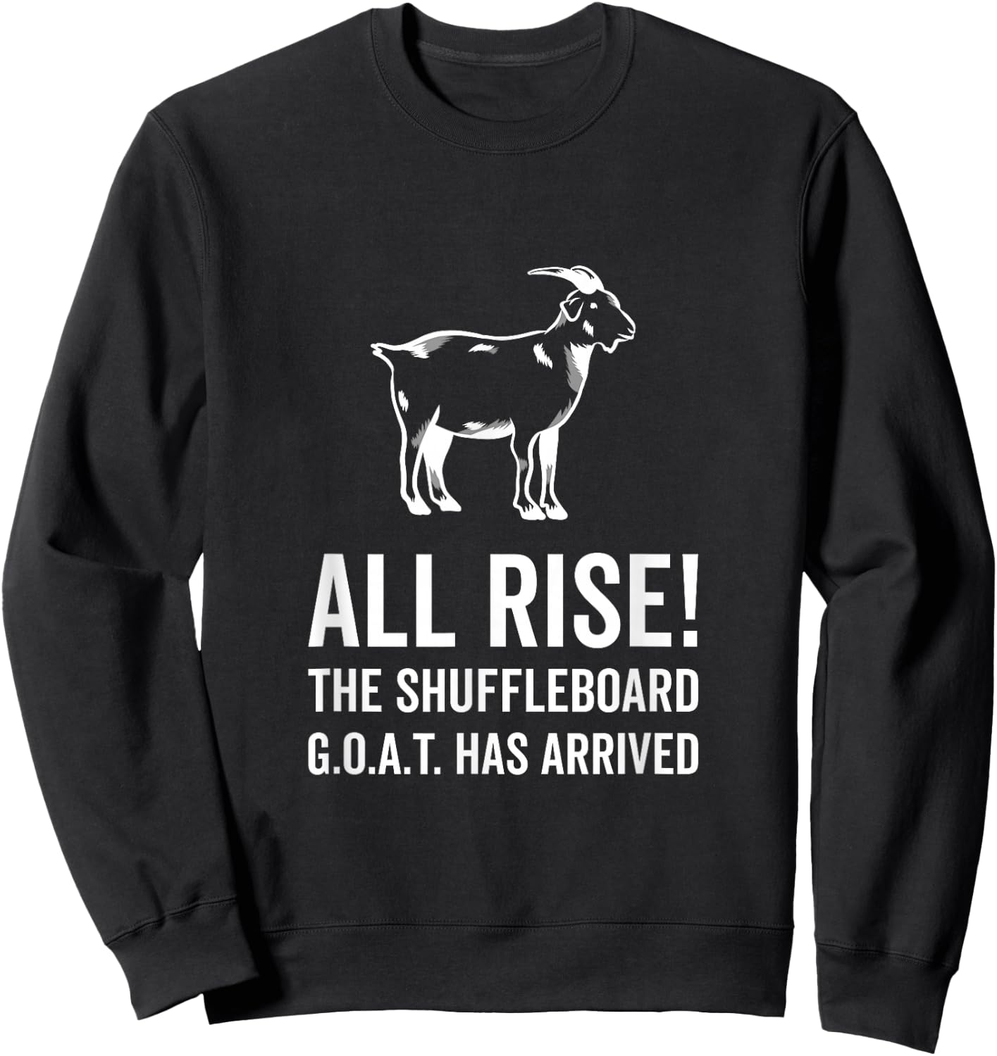 GOAT Shuffleboard Champion Sweatshirt - Sweatshirt | Black
