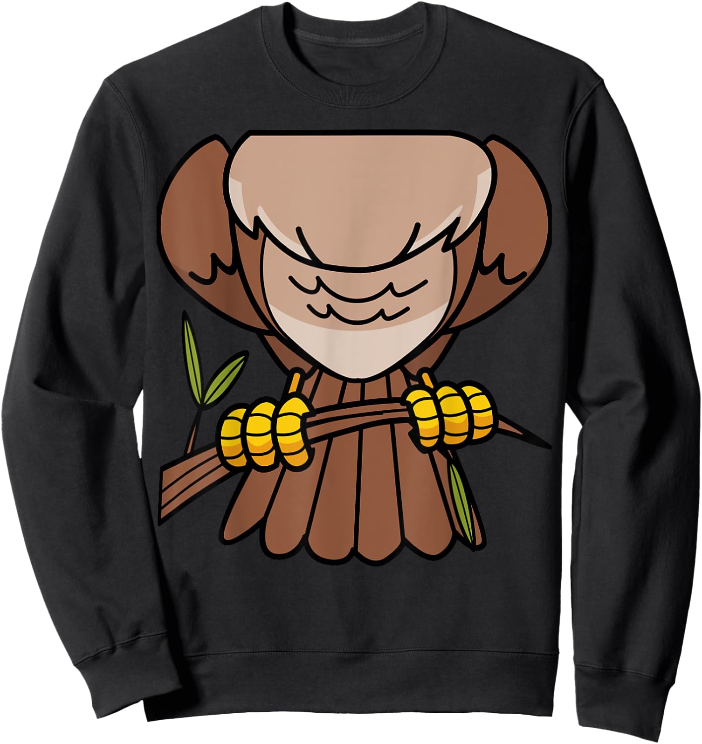 Funny Headless Owl Halloween Night Bird Costume Easy Outfit Sweatshirt - Sweatshirt | Black
