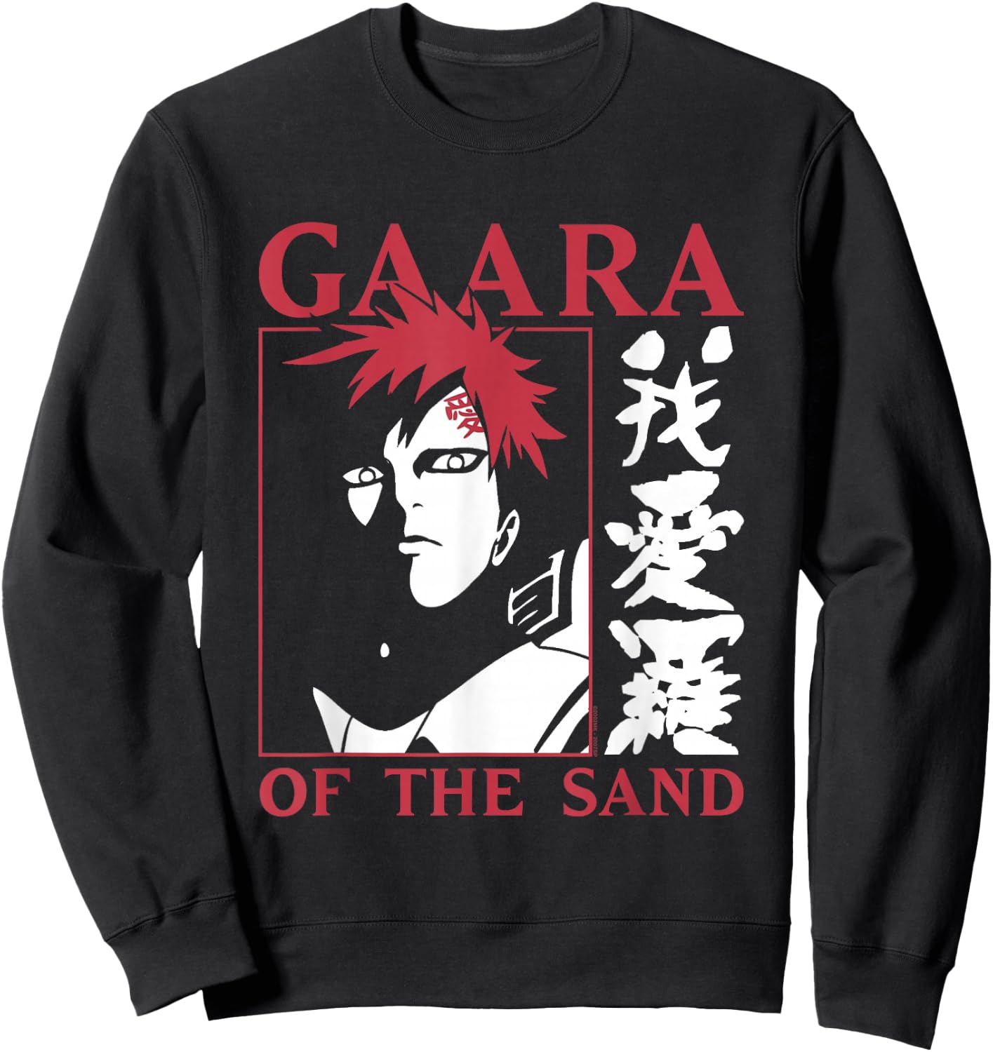 Naruto Shippuden Gaara of The Sand Sweatshirt - Sweatshirt | Black