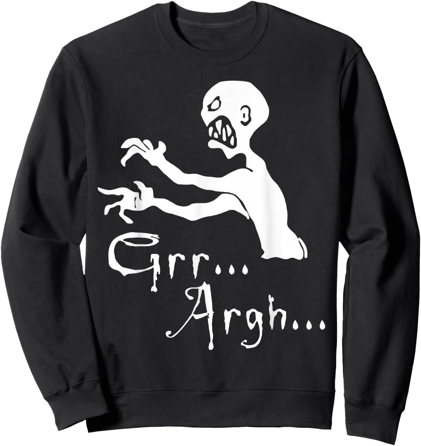 Zombie grr argh Sweatshirt - Sweatshirt | Black