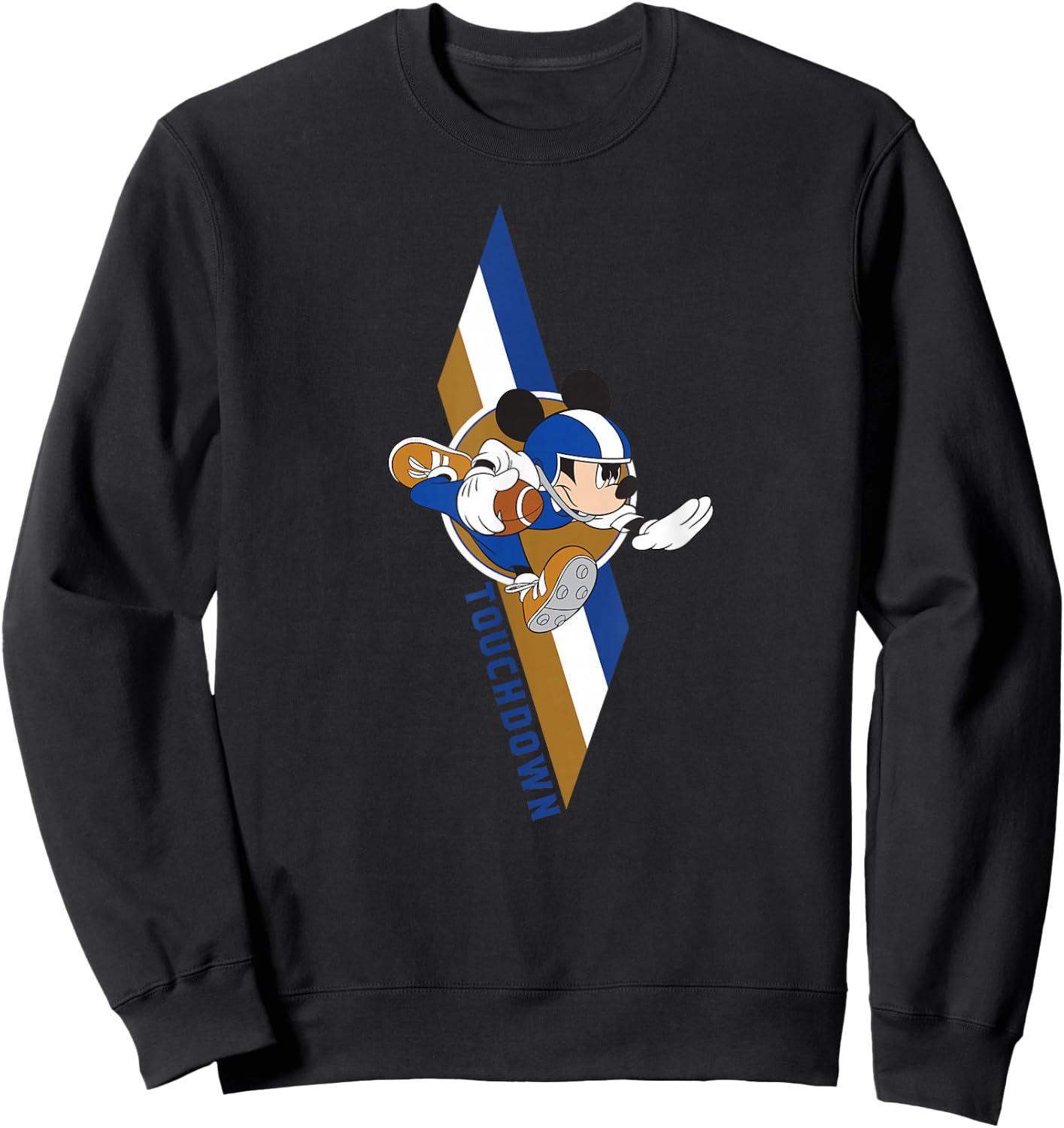 Disney Mickey Mouse Football Touchdown Sports Sweatshirt - Sweatshirt | Black