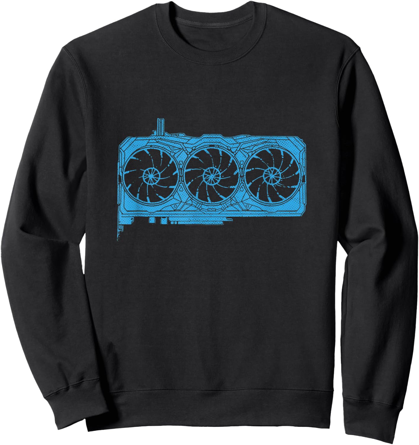 GPU Graphics Card Computer Science Scientist Retro Nerd Sweatshirt - Sweatshirt | Black