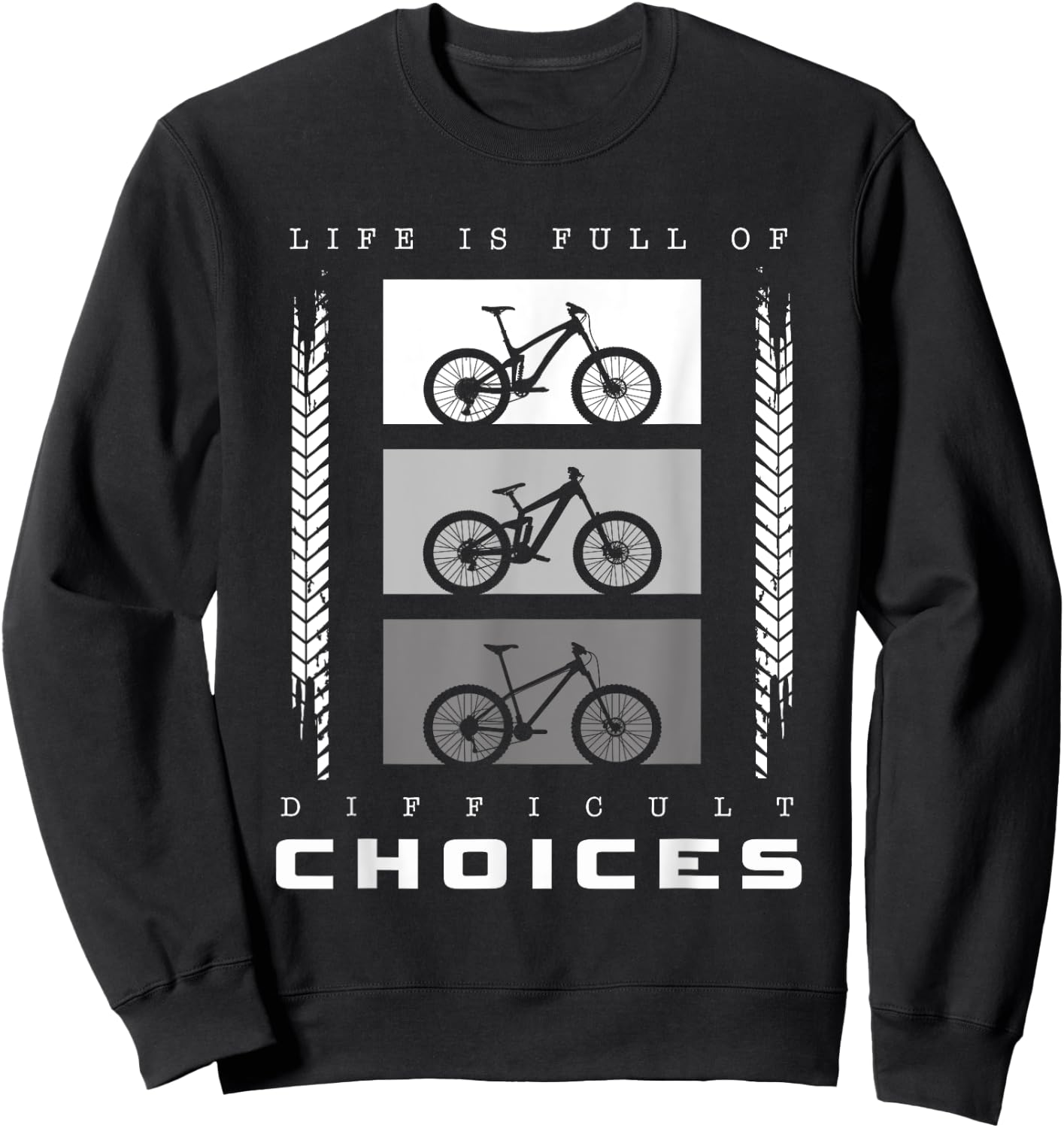 MTB Mountain Bike Apparel - MTB Mountain Bike Sweatshirt - Sweatshirt | Black