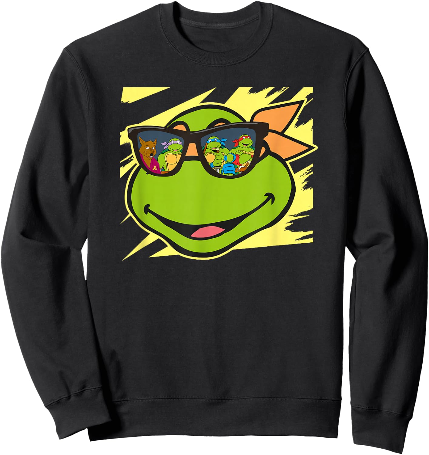 Mikey - Reflection in Sunglasses Sweatshirt - Sweatshirt | Black