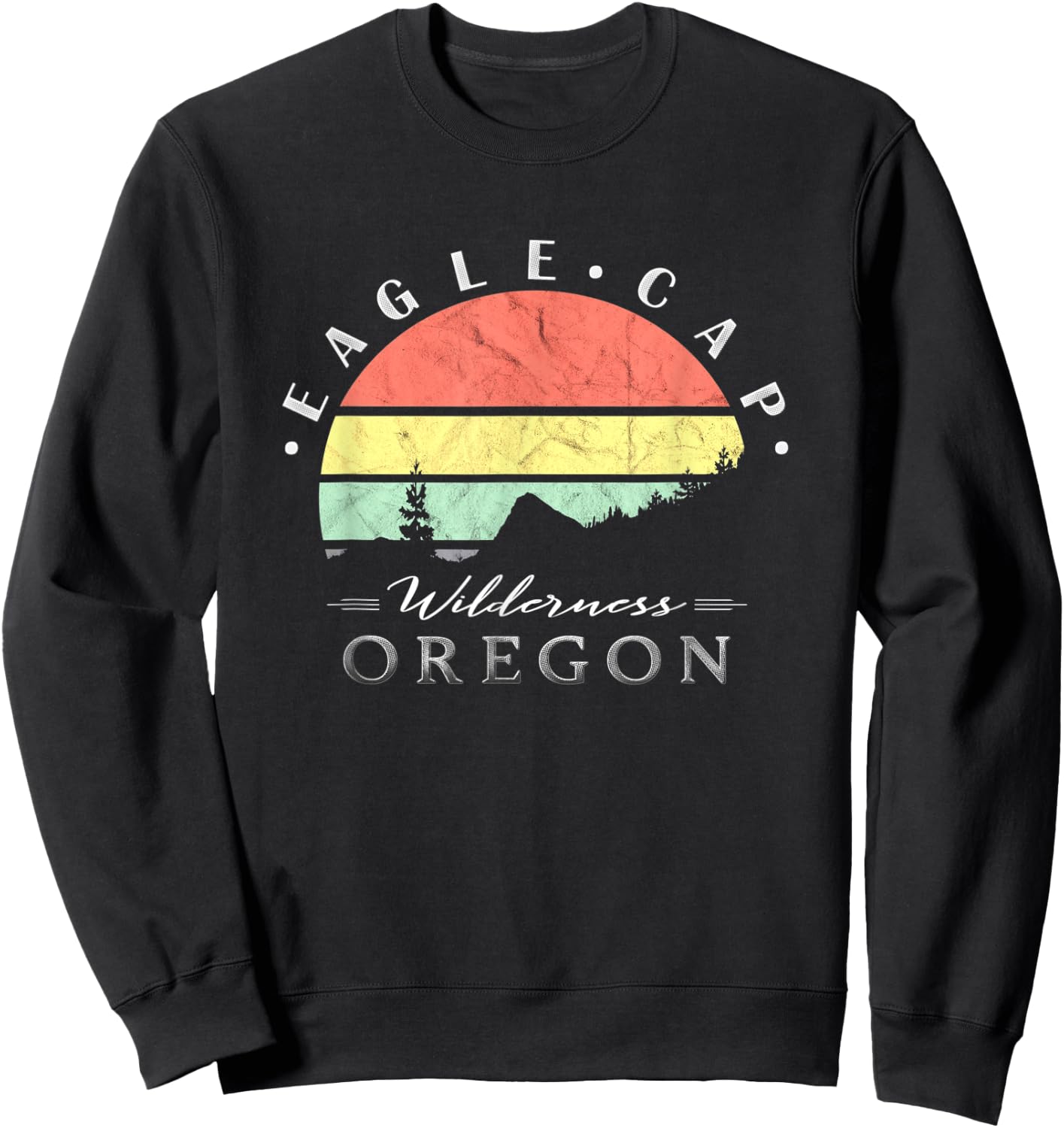 Eagle Cap Wilderness Oregon Sweatshirt - Sweatshirt | Black
