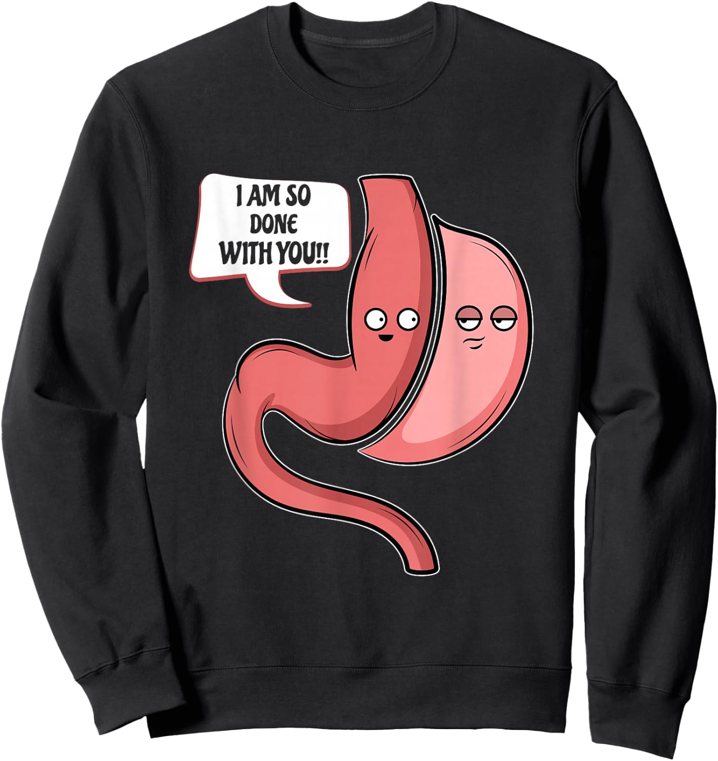 Funny Sleeve Gastric Surgery Bariatric Medical Sweatshirt - Sweatshirt | Black