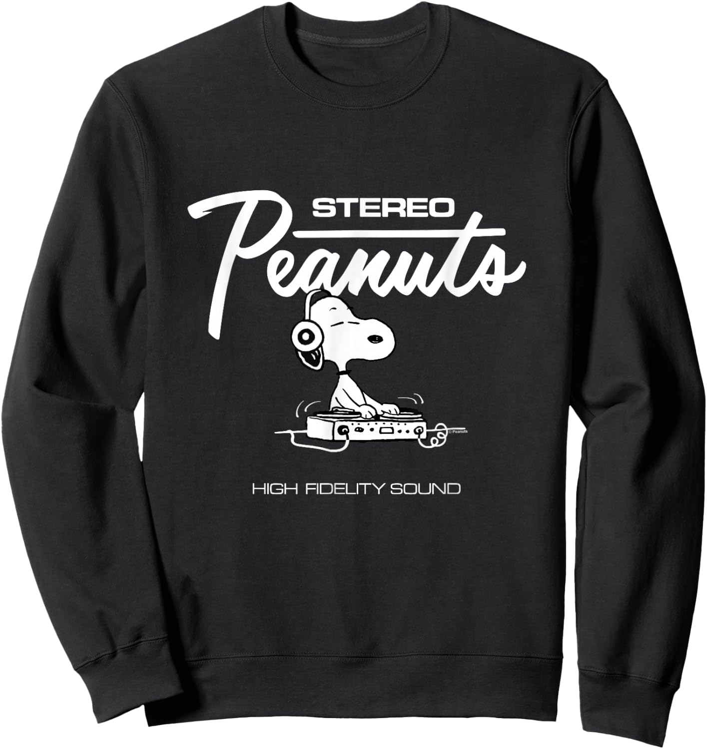 Peanuts - Stereo Peanuts Snoopy Dj Sweatshirt - Sweatshirt | Black