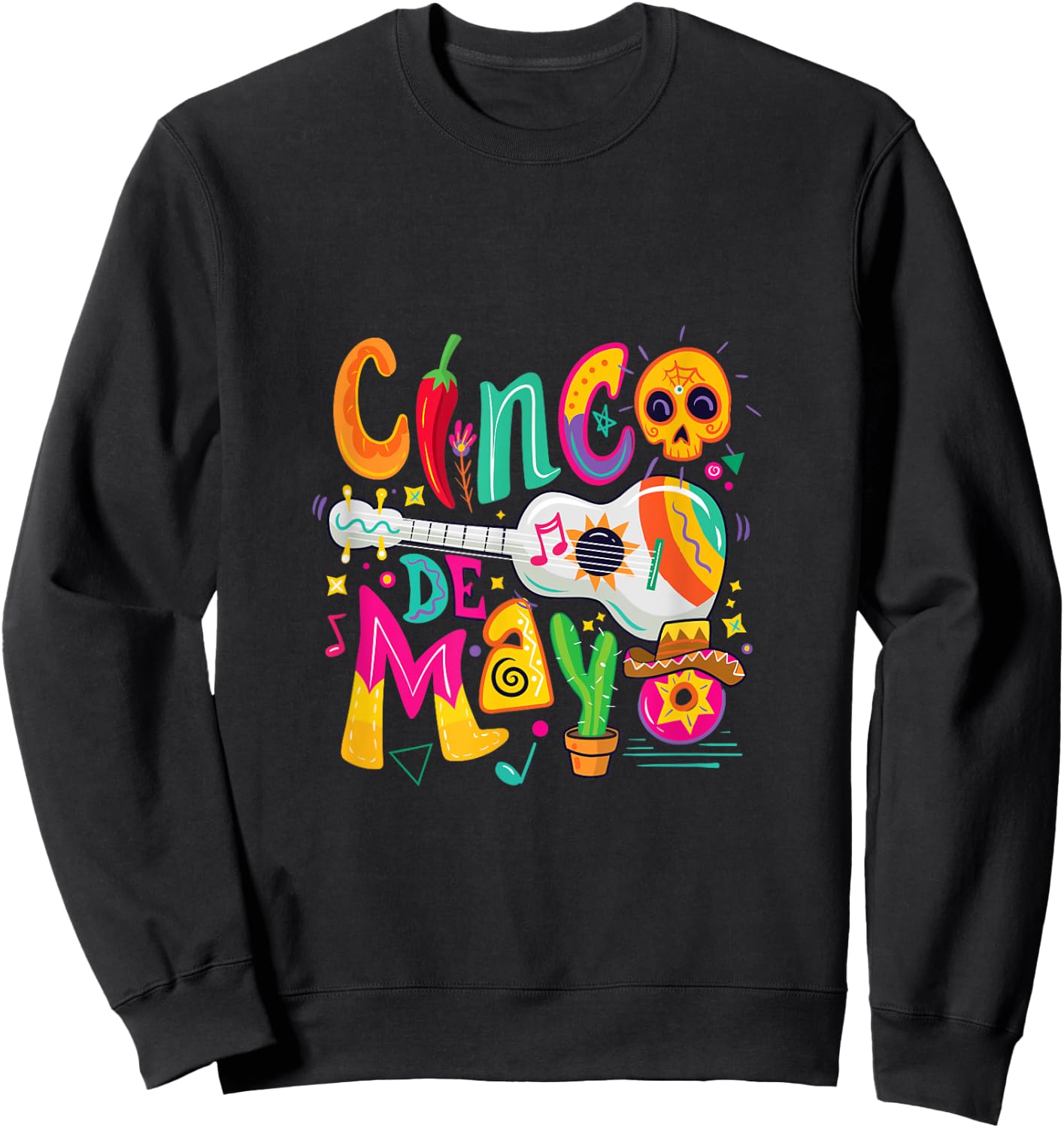 Cinco De Mayo Mexican Fiesta 5 De Mayo Sweatshirt - Sweatshirt | Black