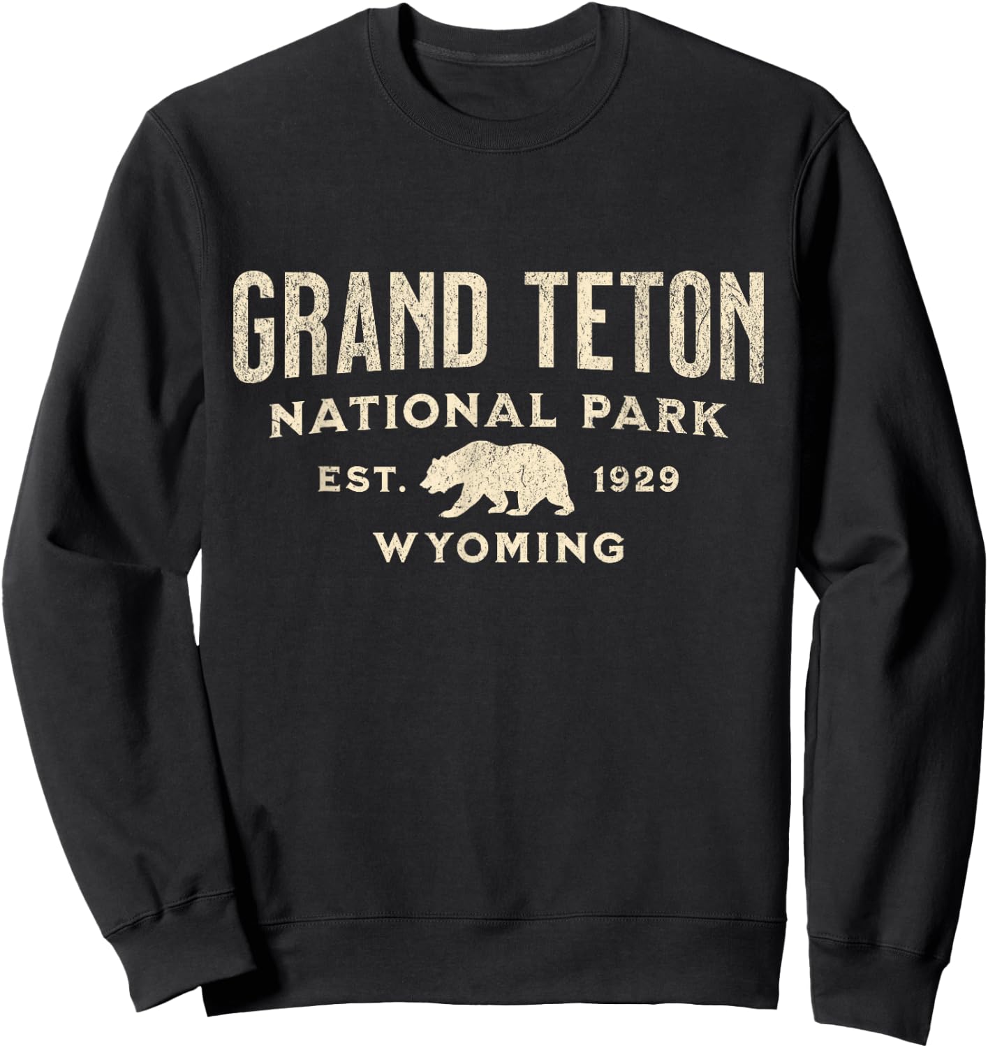 Grand Teton National Park Sweatshirt - Sweatshirt | Black