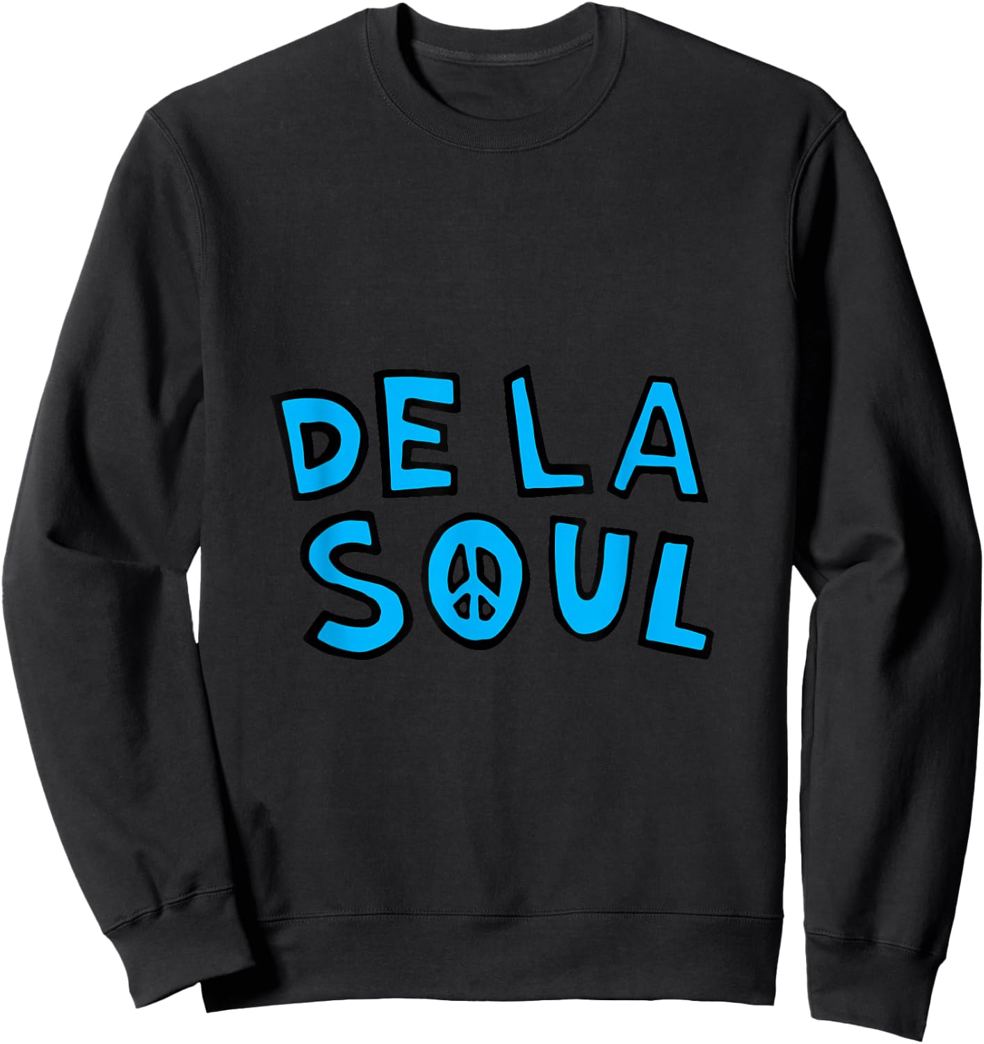 De La Soul "3 Feet High & Rising" Logo Sweatshirt - Sweatshirt | Black