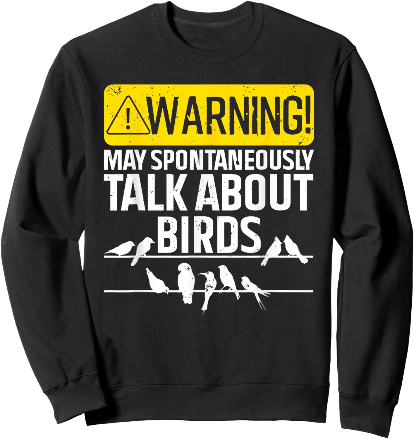 Funny Bird Women Birding Bird Watcher Watching Lover Sweatshirt - Sweatshirt | Black