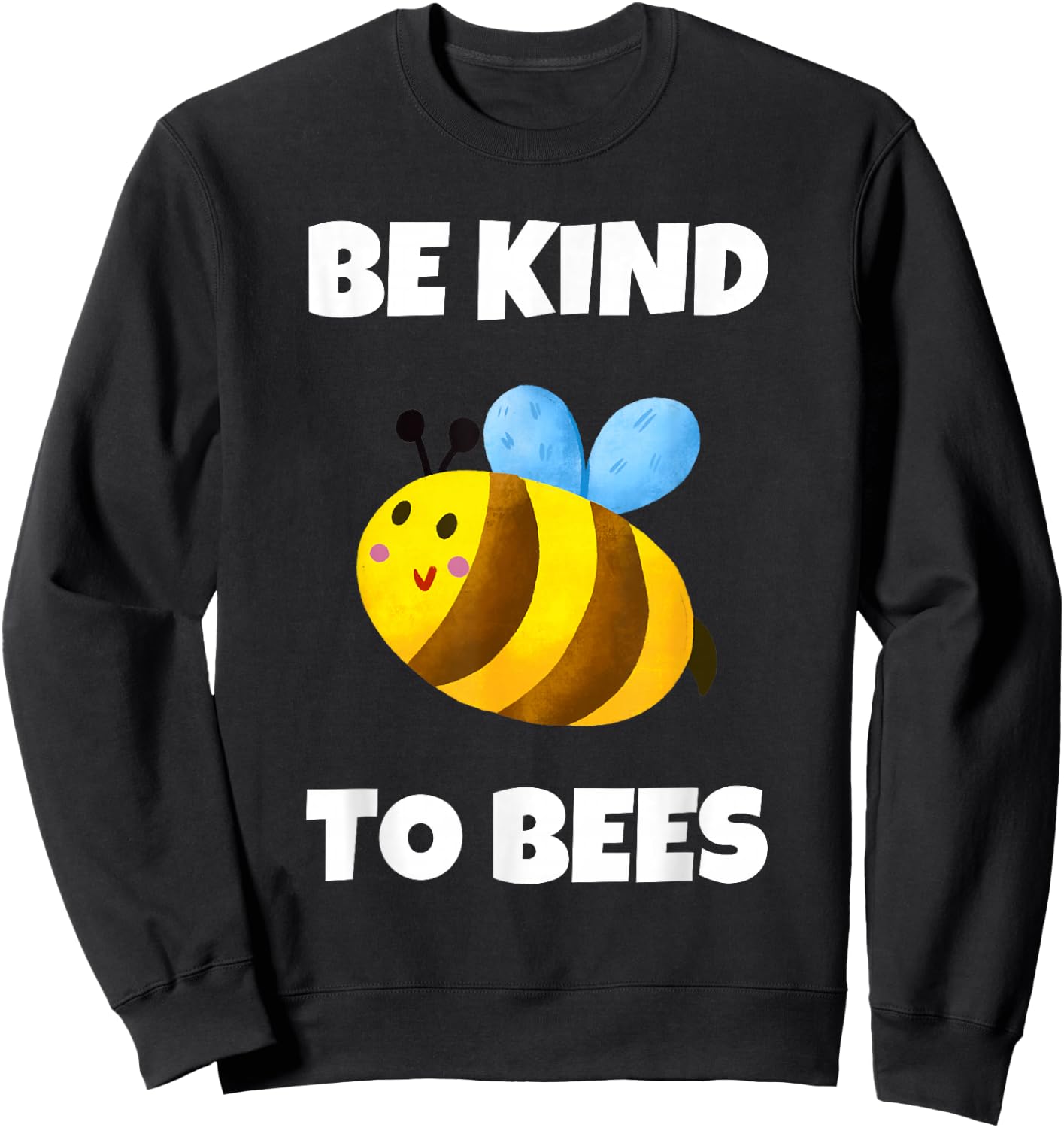 Cute Bumble Bee Be Kind To Bees Kids Men Sweatshirt - Sweatshirt | Black