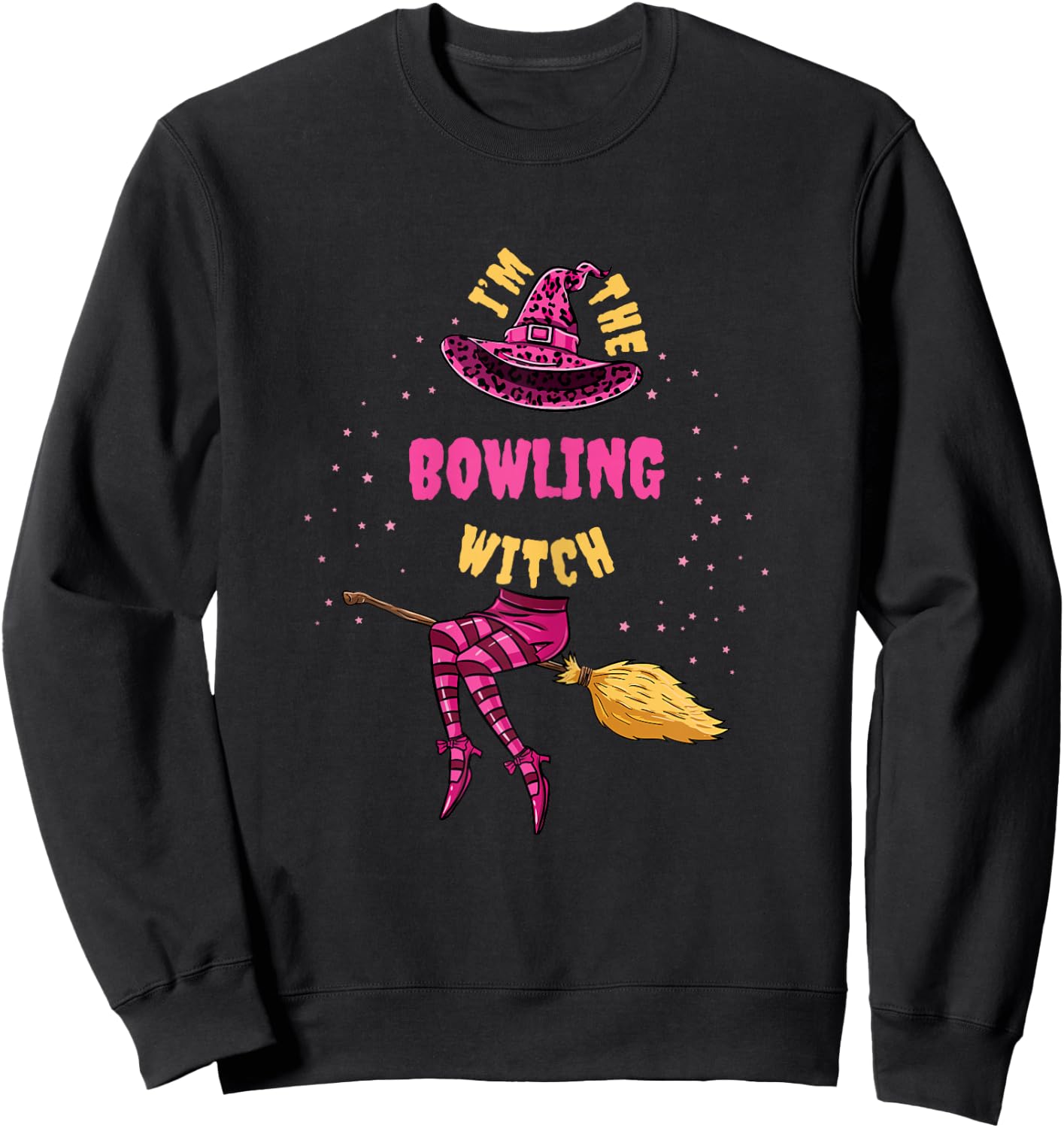 Im The Bowling Witch Halloween Matching Sweatshirt - Sweatshirt | Black
