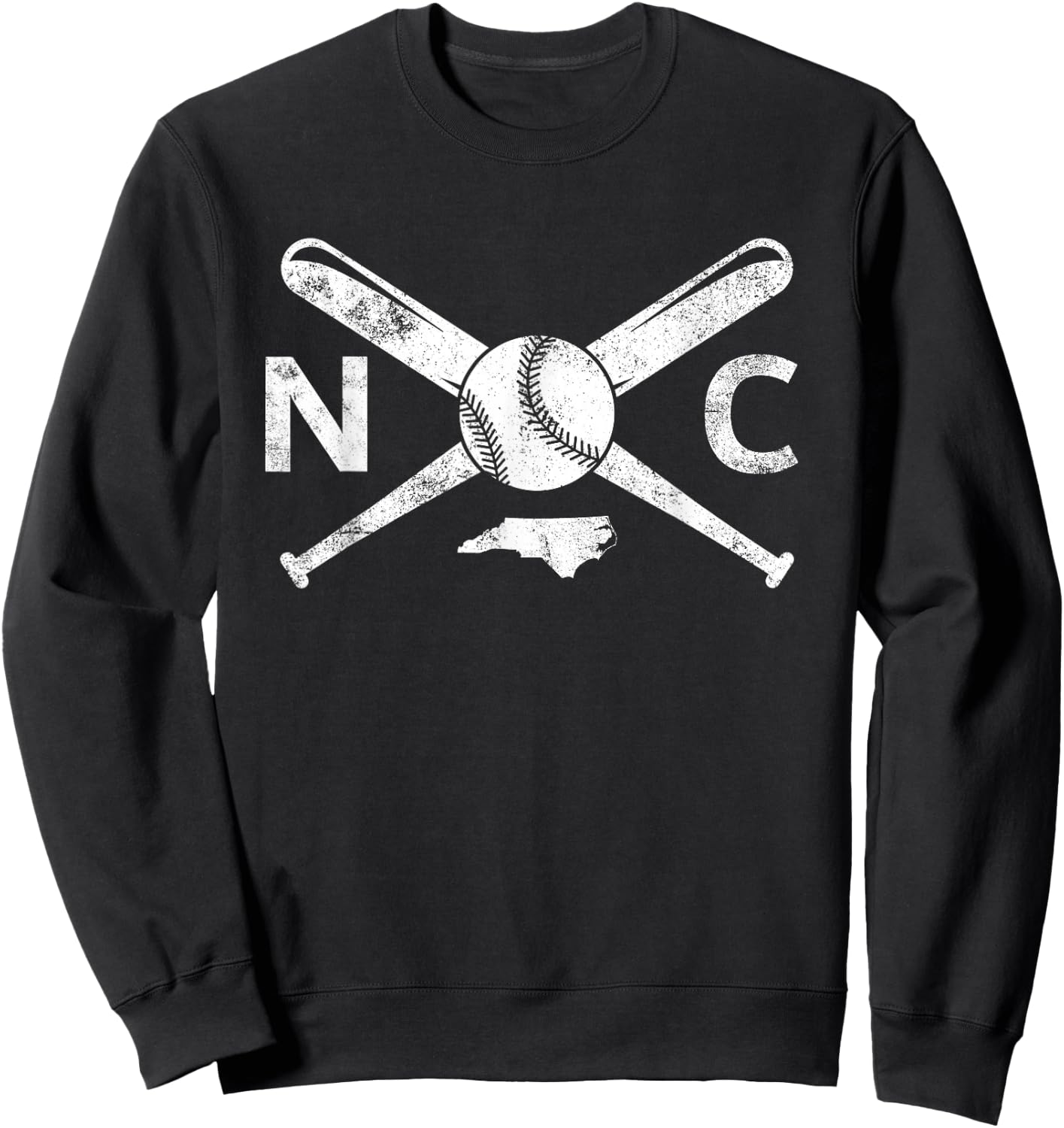 North Carolina Baseball NC Baseball North Carolina Baseball Sweatshirt - Sweatshirt | Black