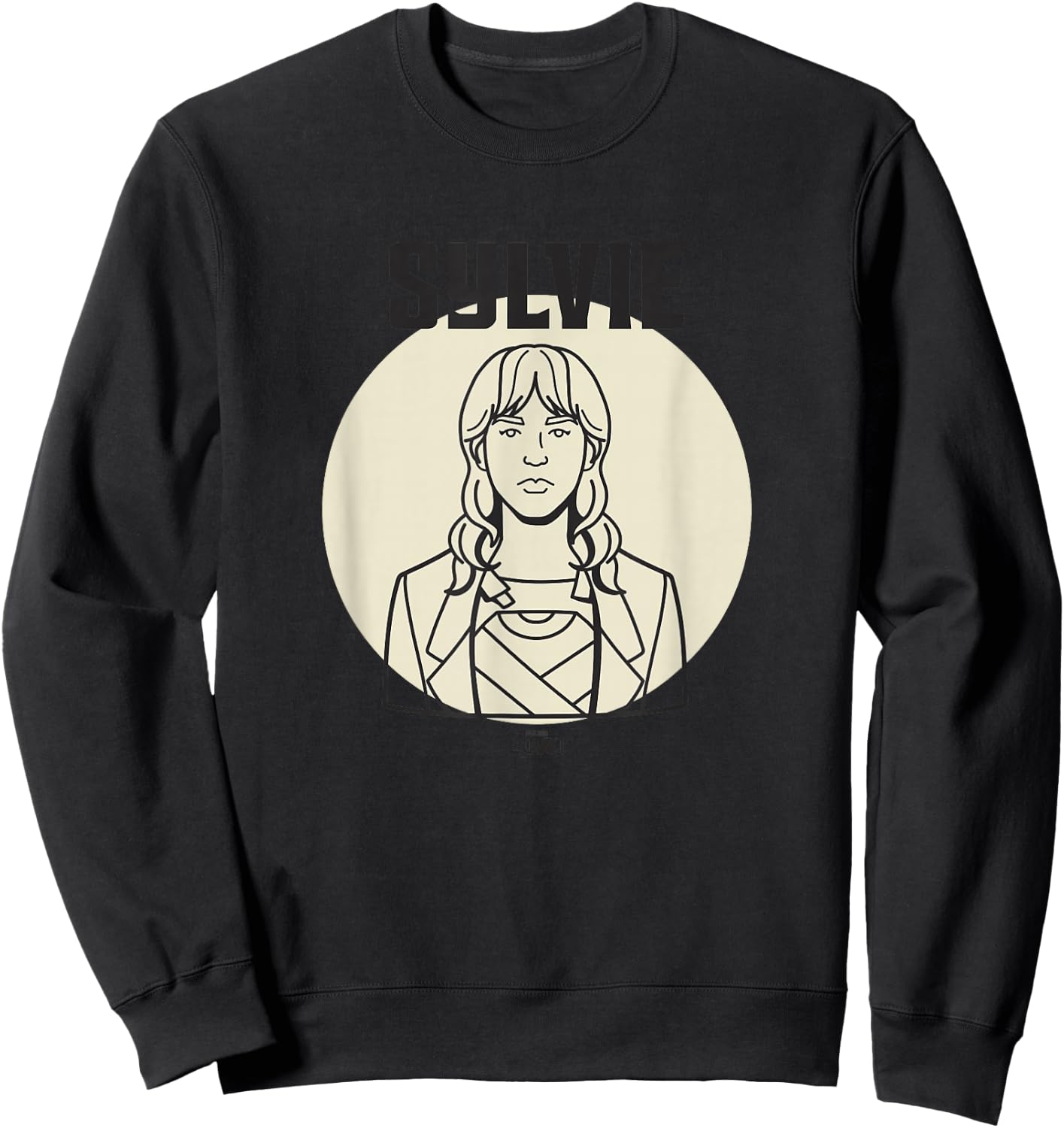 Marvel Loki Sylvie Variant Spotlight Line Art Portrait Sweatshirt - Sweatshirt | Black