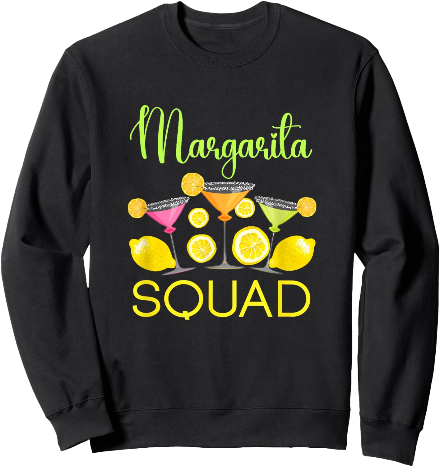 Margarita Squad - Cinco De Mayo Party Sweatshirt - Sweatshirt | Black
