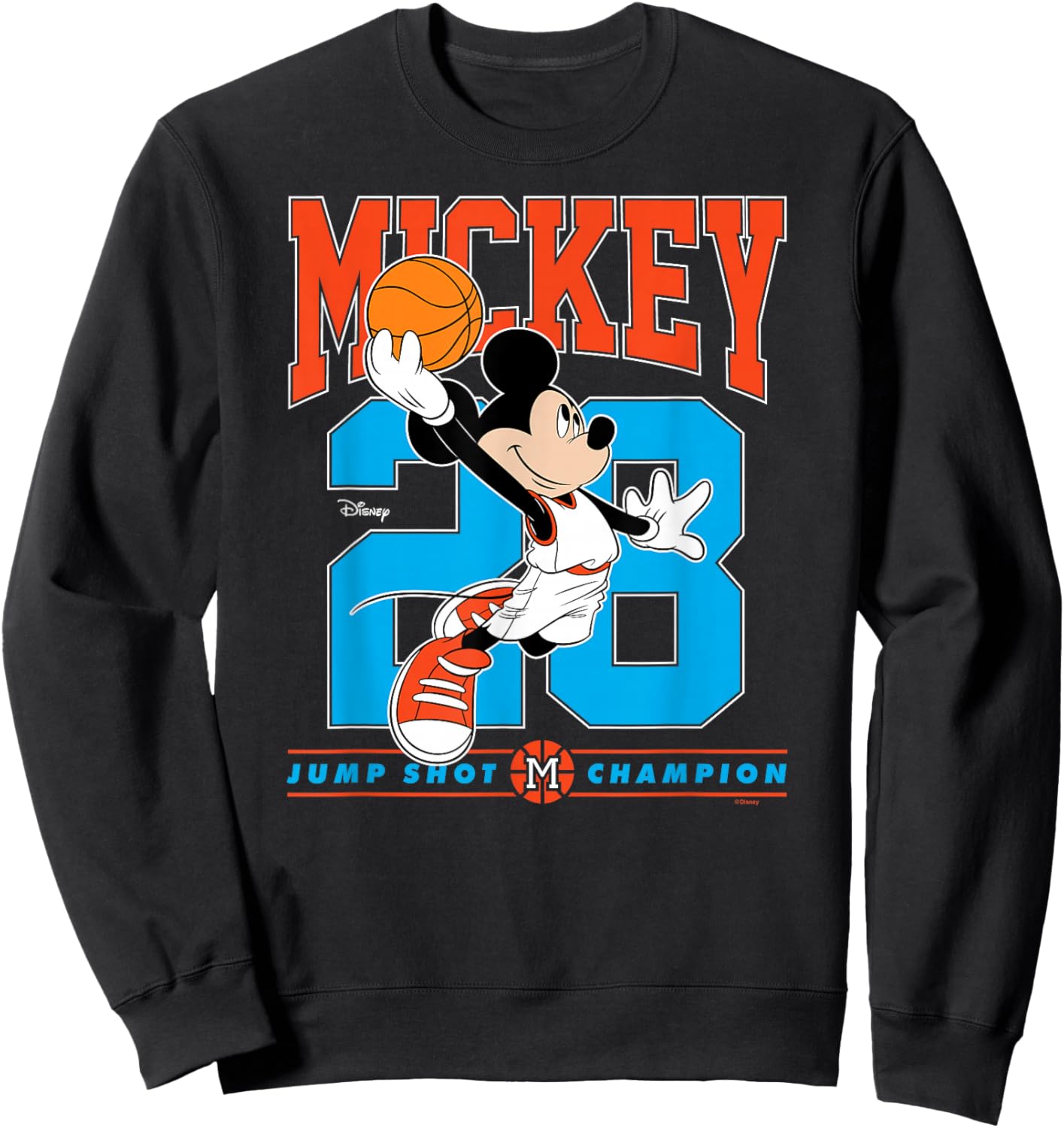 Disney - Mickey Jump Shot Basketball Sweatshirt - Sweatshirt | Black