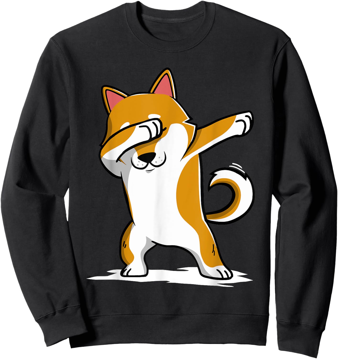 Dabbing Shiba Inu Dab Dance Dog Sweatshirt - Sweatshirt | Black