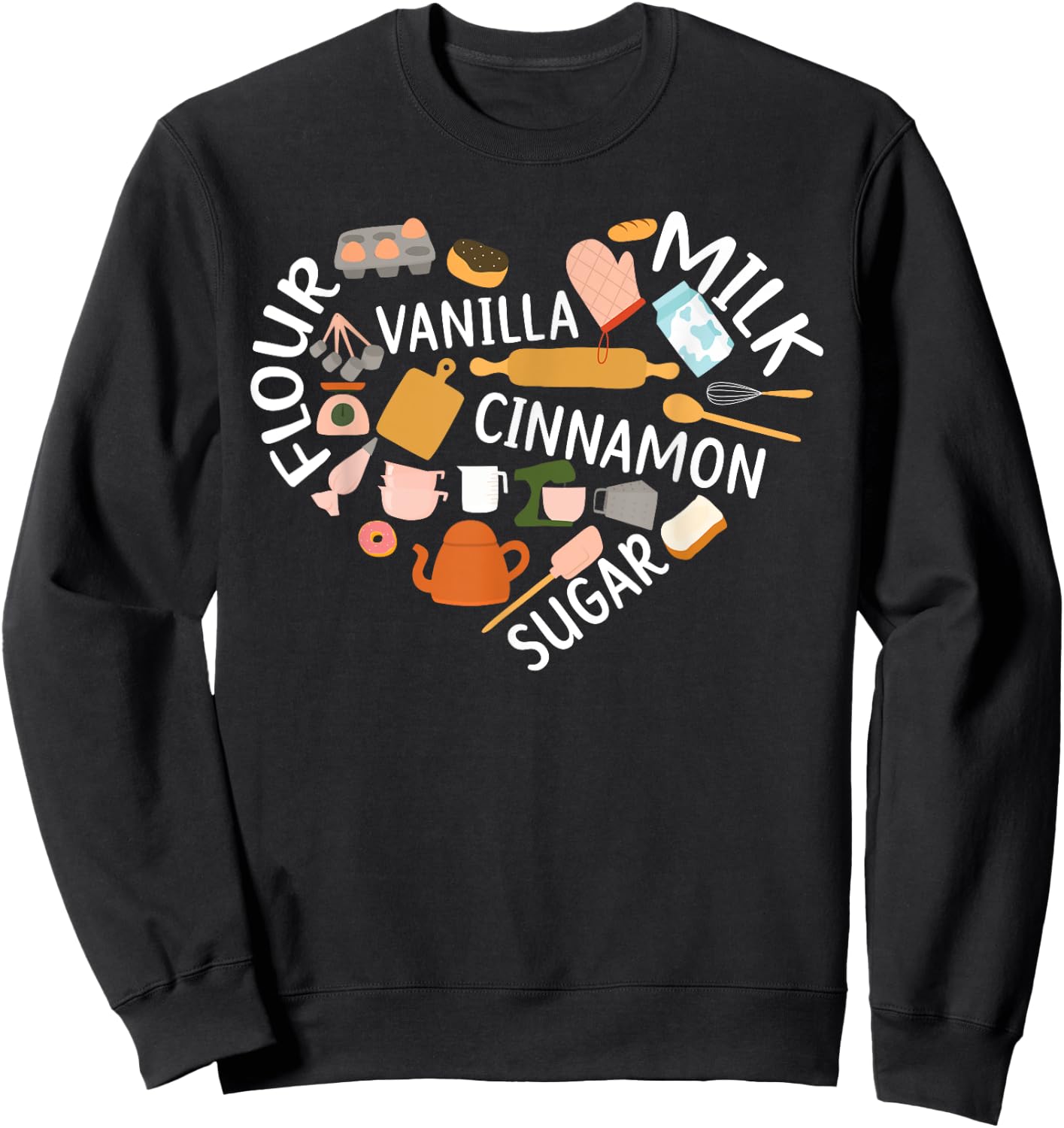 Baking Lover Pastries Confectionery Baker Bake Sweatshirt - Sweatshirt | Black