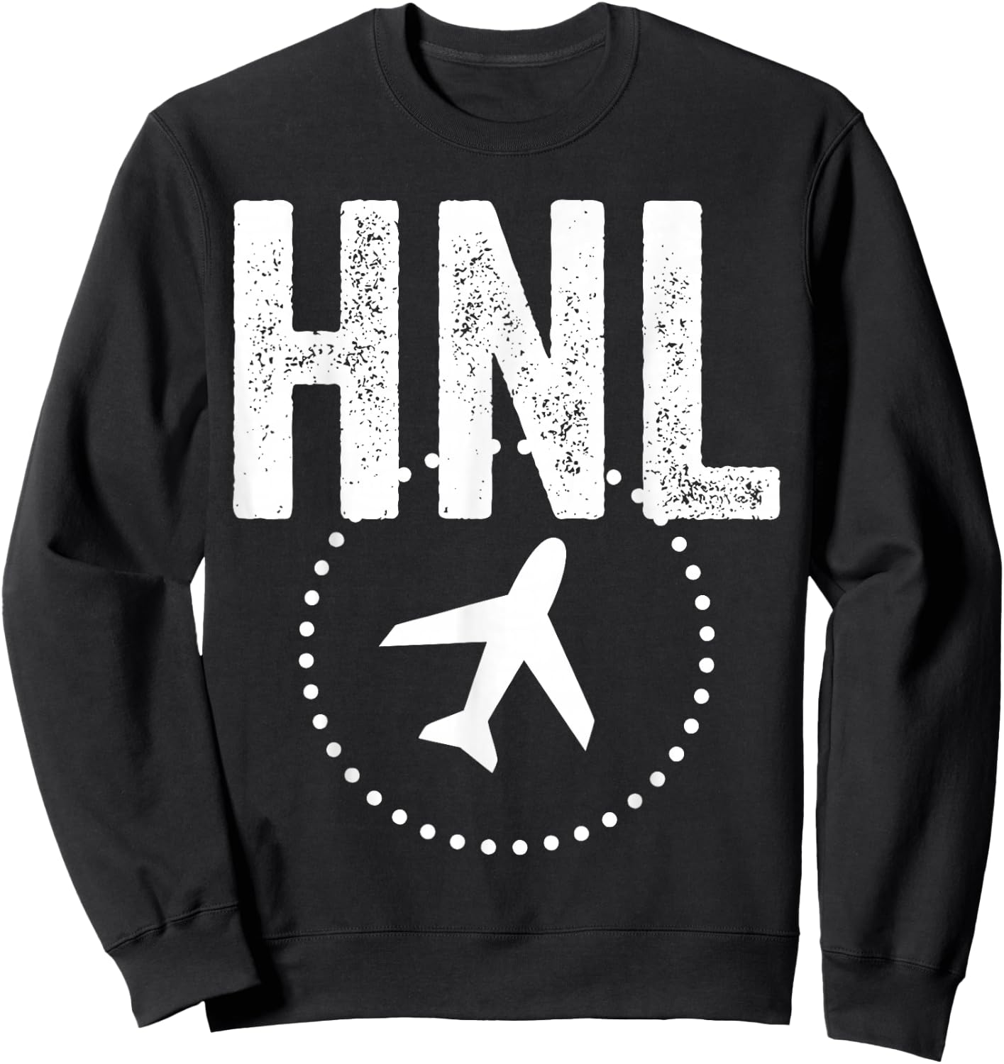 Hnl Honolulu Airport Code Baggage Hawaii Usa Airplane Sweatshirt - Sweatshirt | Black