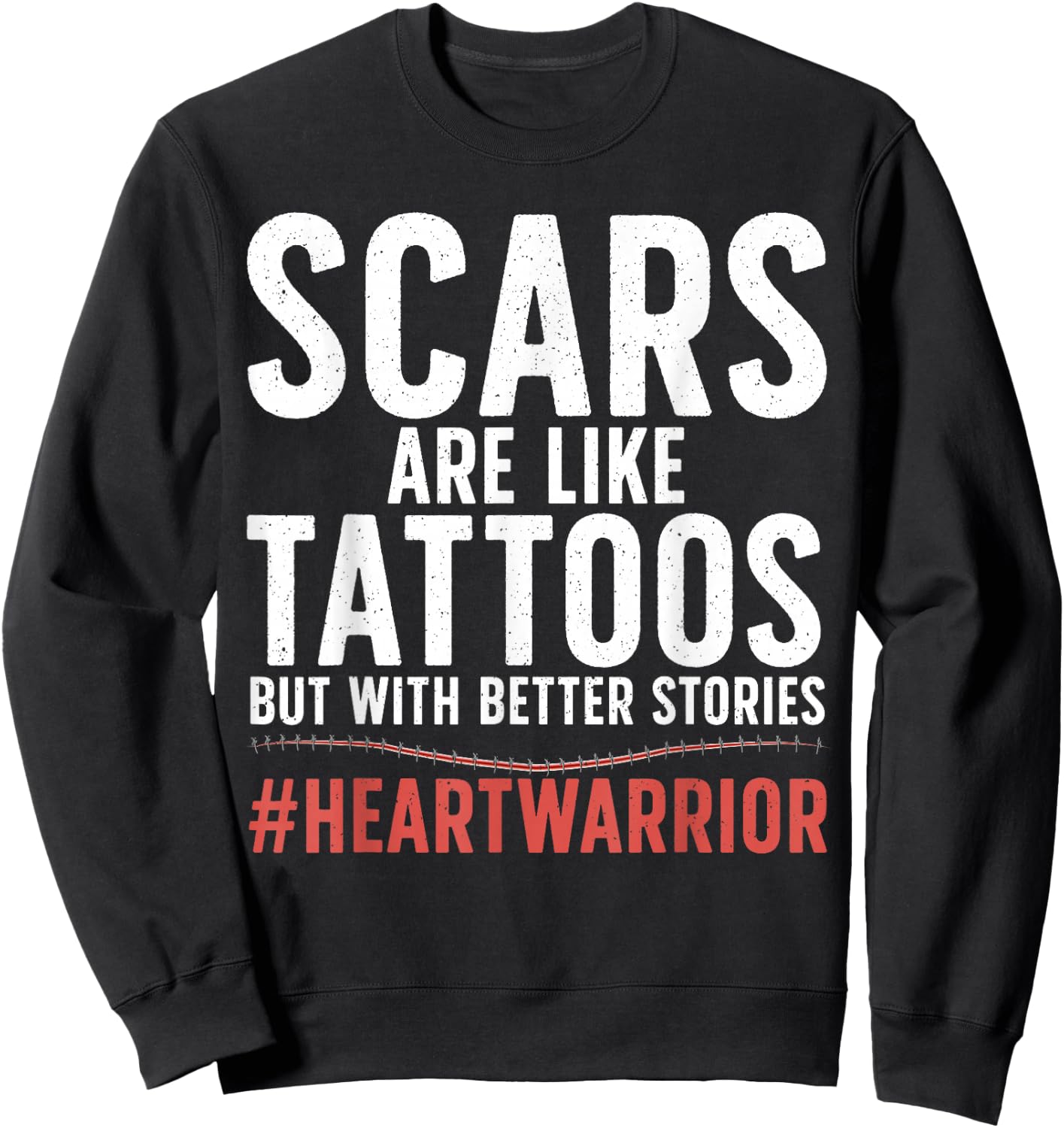 Cool Open Heart Surgery Women Transplant Recovery Sweatshirt - Sweatshirt | Black