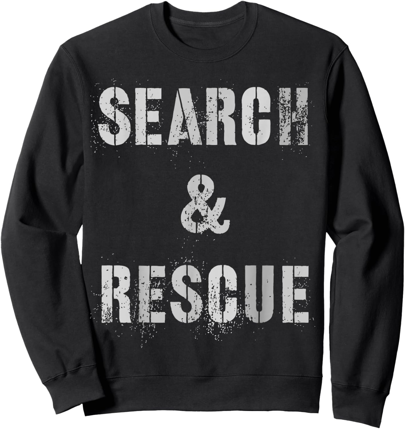 Vintage SEARCH & RESCUE S.A.R Dept Uniform SAR Friends Sweatshirt - Sweatshirt | Black