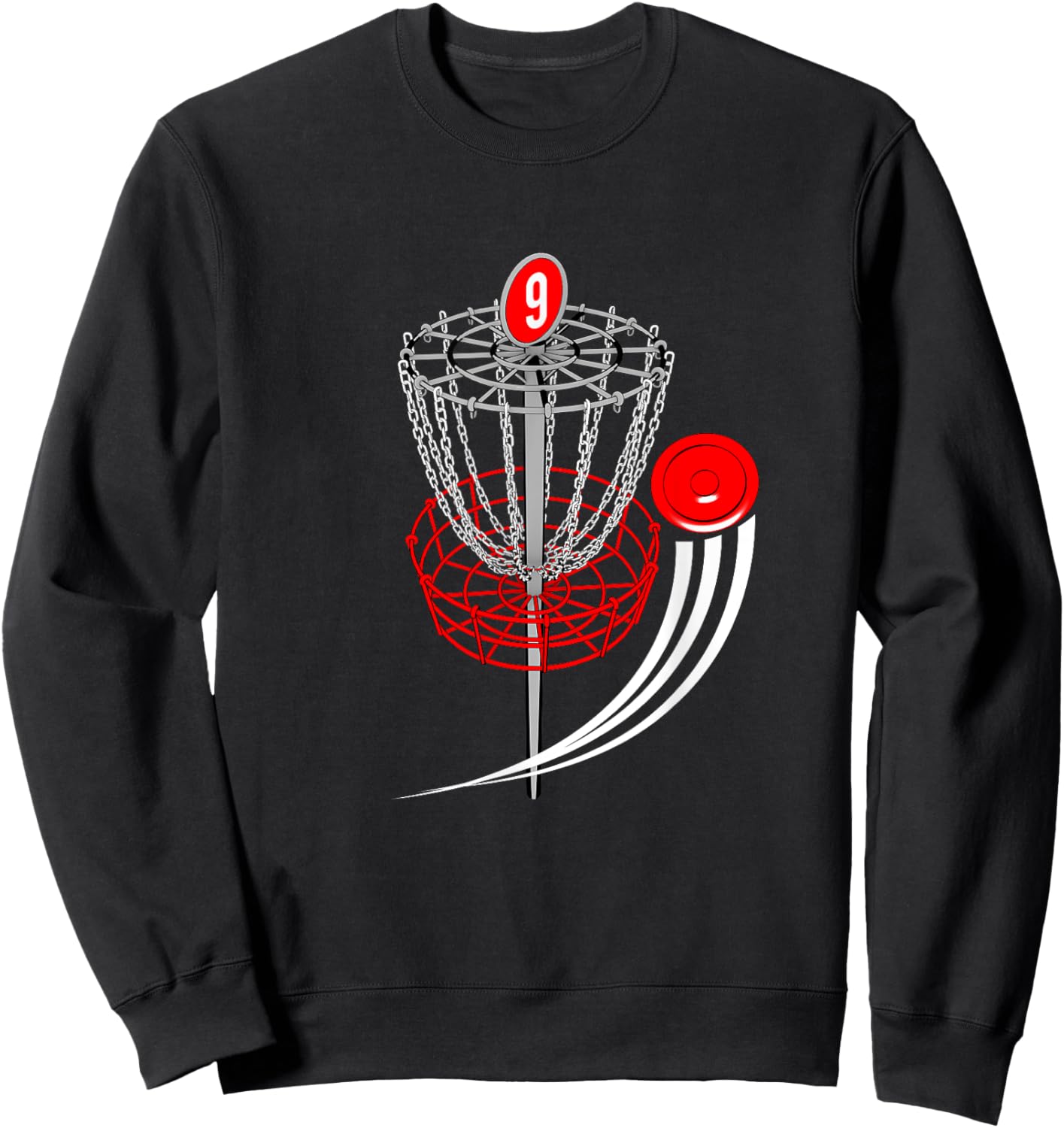Frolf Shirt - Frisbee Golf T Shirt - Disc Golf Goal Sweatshirt - Sweatshirt | Black