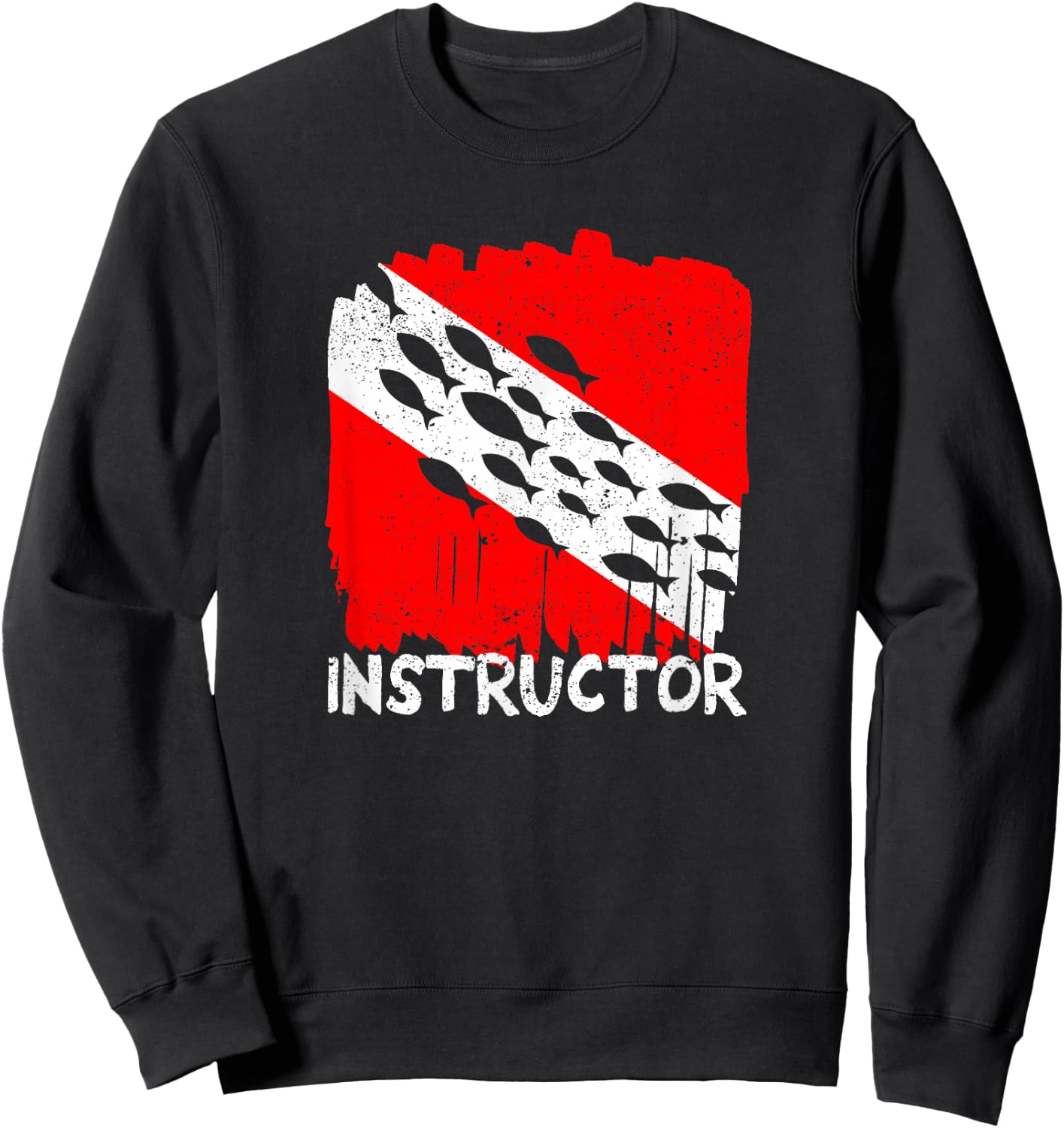 Scuba Dive Instructor Diver Deep Diving Divemasters Students Sweatshirt - Sweatshirt | Black