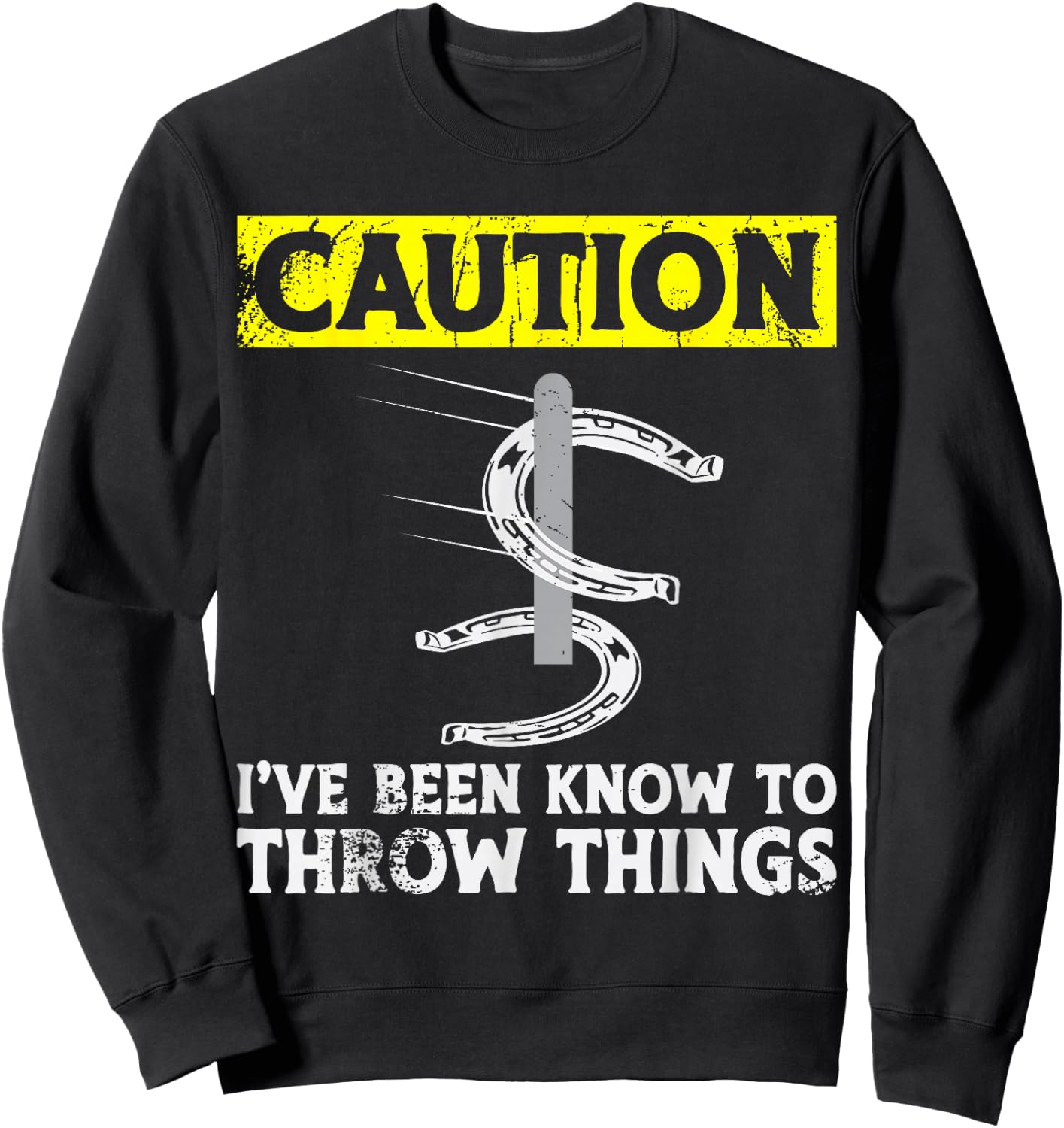 Horseshoe Pitching Sweatshirt - Sweatshirt | Black