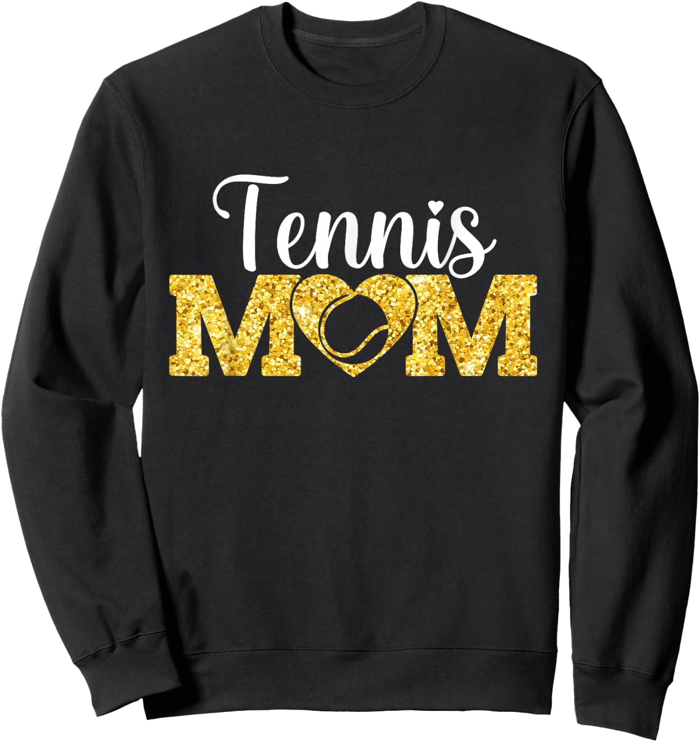 Mother's Day Tennis Mom Funny Sport Tennis Lover Sweatshirt - Sweatshirt | Black