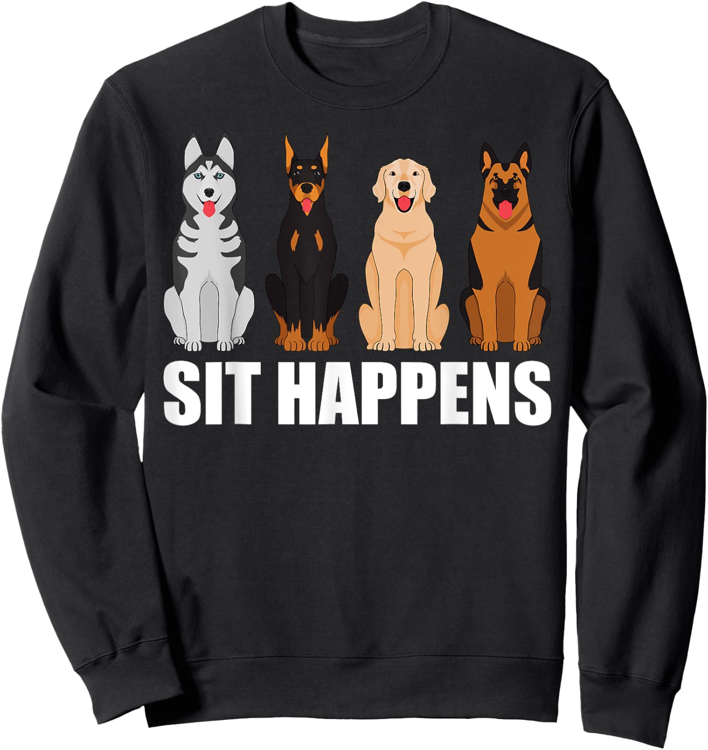 Funny Dog Training Art Women Dog Lover Puppy Pet Sweatshirt - Sweatshirt | Black