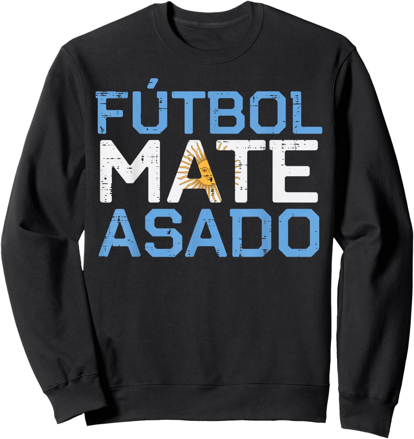 Argentina Futbol Mate Asado Flag Soccer Men Women Kids Sweatshirt - Sweatshirt | Black